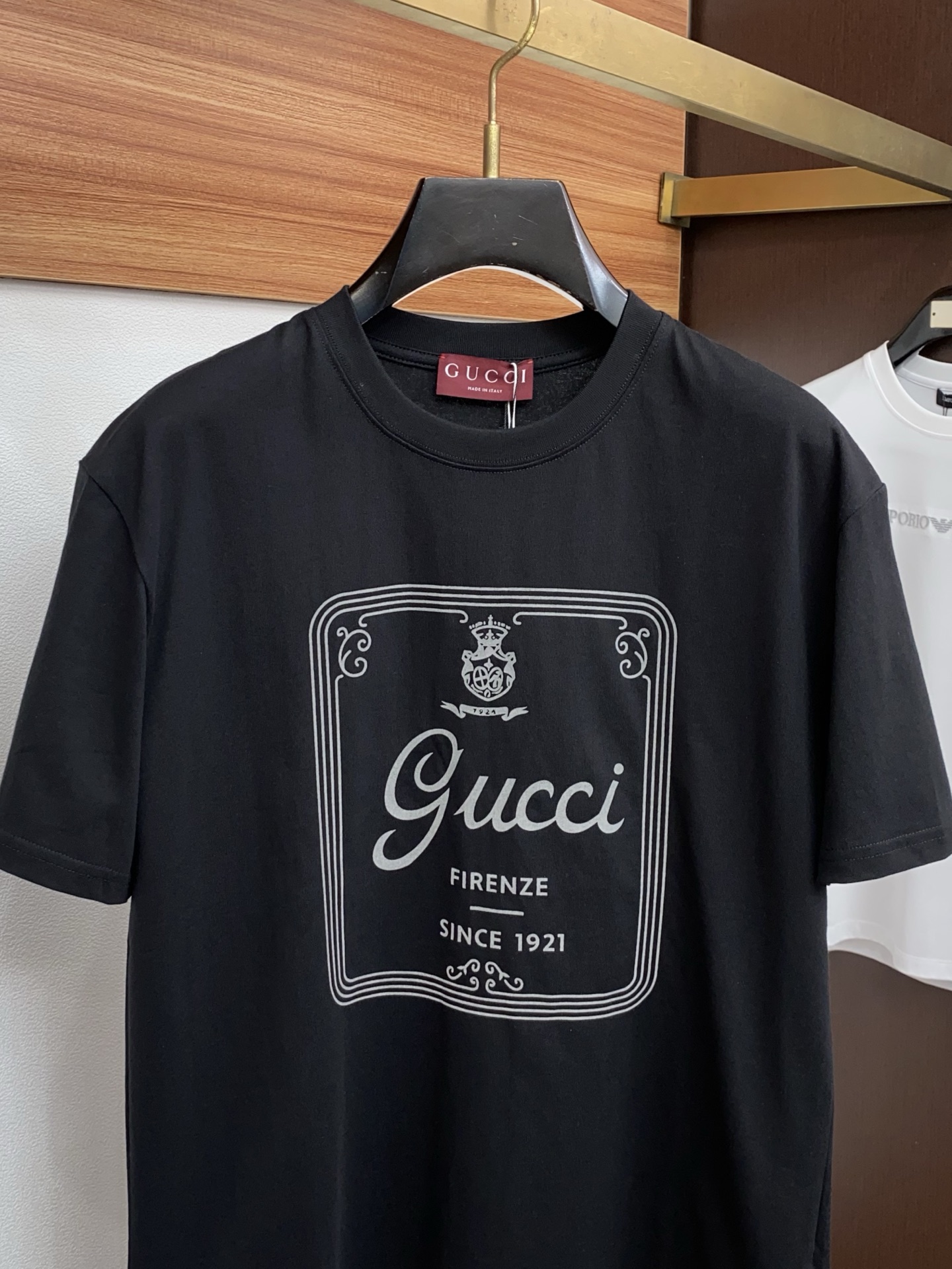 古奇 26SS春夏新款 纯棉质圆领短袖 男士基础款专柜短袖T恤衫！贸易公司渠道稀出，同步官网发售！基础T