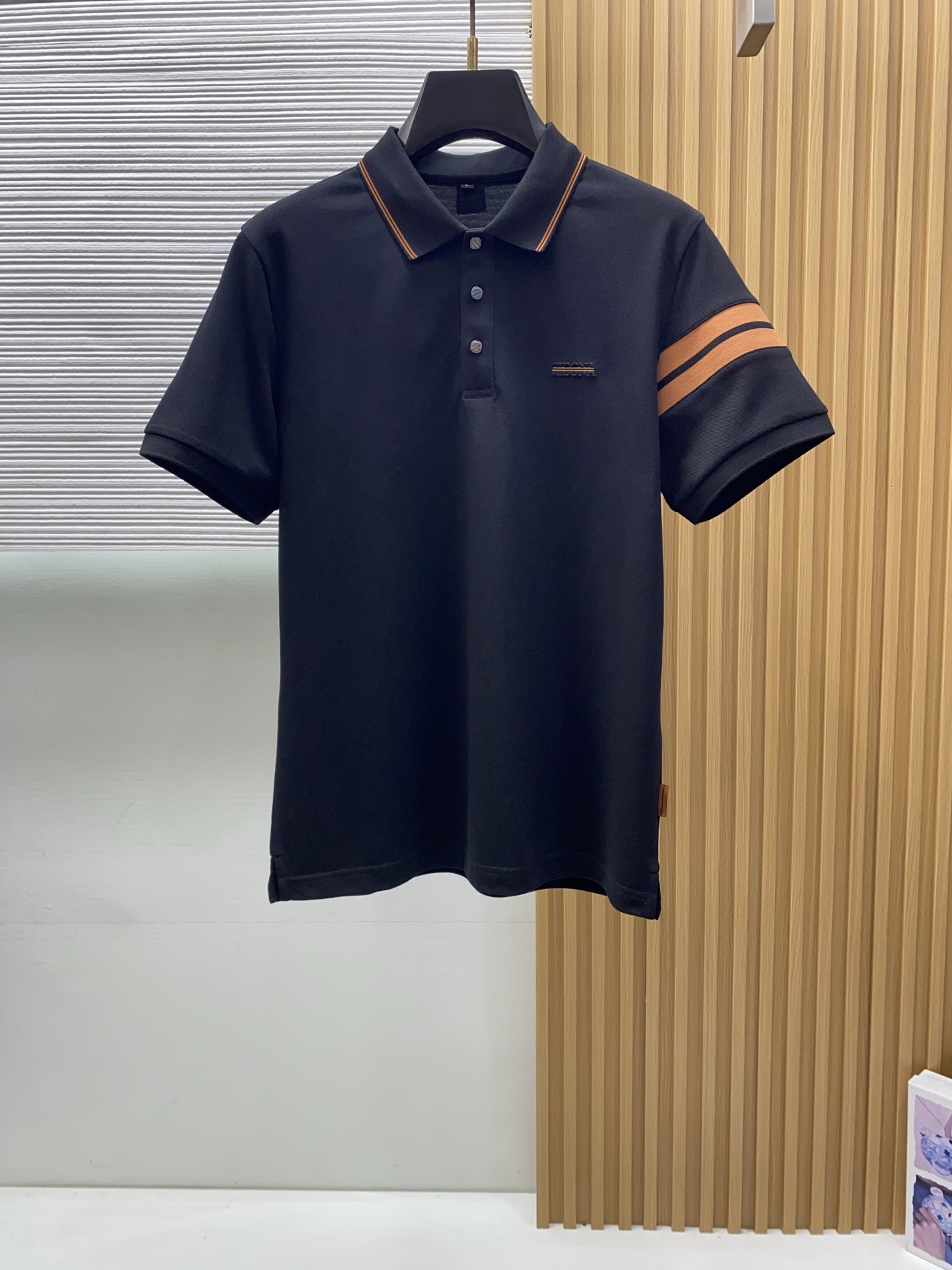 杰尼亚 2026s经典时尚翻领 Polo衫短袖 ，贸易公司渠道订单，简约大气，时尚百搭，品相更是无法挑剔