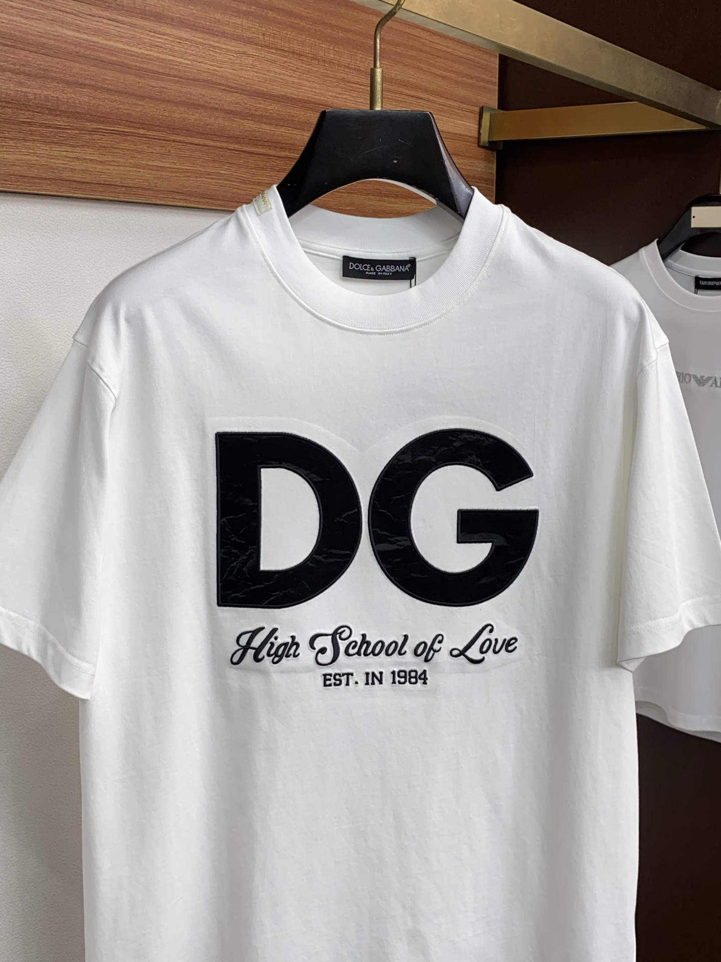 DG 26SS春夏新款 纯棉质圆领短袖 男士基础款专柜短袖T恤衫！贸易公司渠道稀出，同步官网发售！基础T