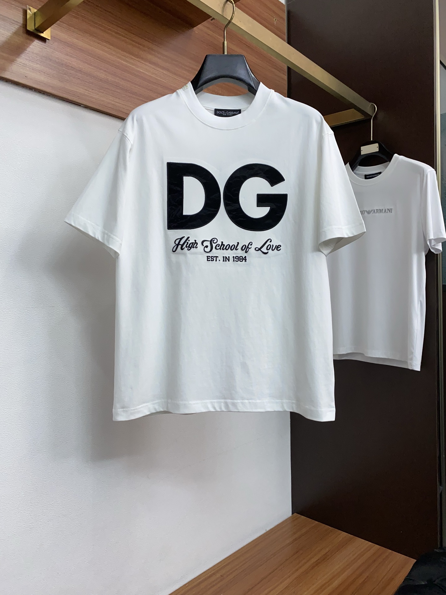 DG 26SS春夏新款 纯棉质圆领短袖 男士基础款专柜短袖T恤衫！贸易公司渠道稀出，同步官网发售！基础T