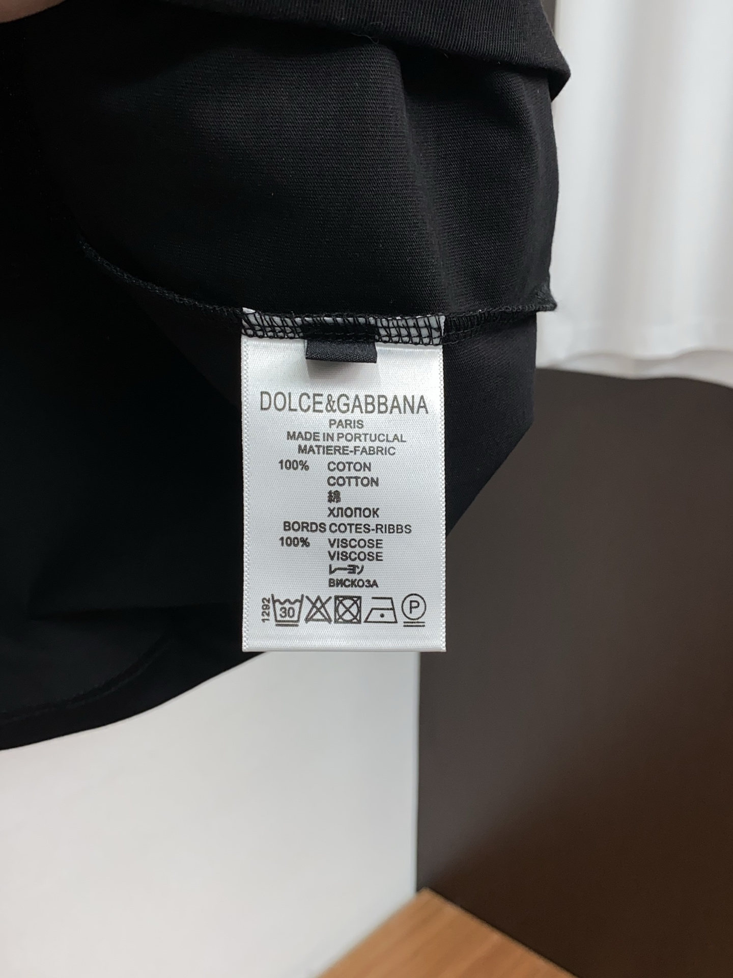 DG 26SS春夏新款 纯棉质圆领短袖 男士基础款专柜短袖T恤衫！贸易公司渠道稀出，同步官网发售！基础T