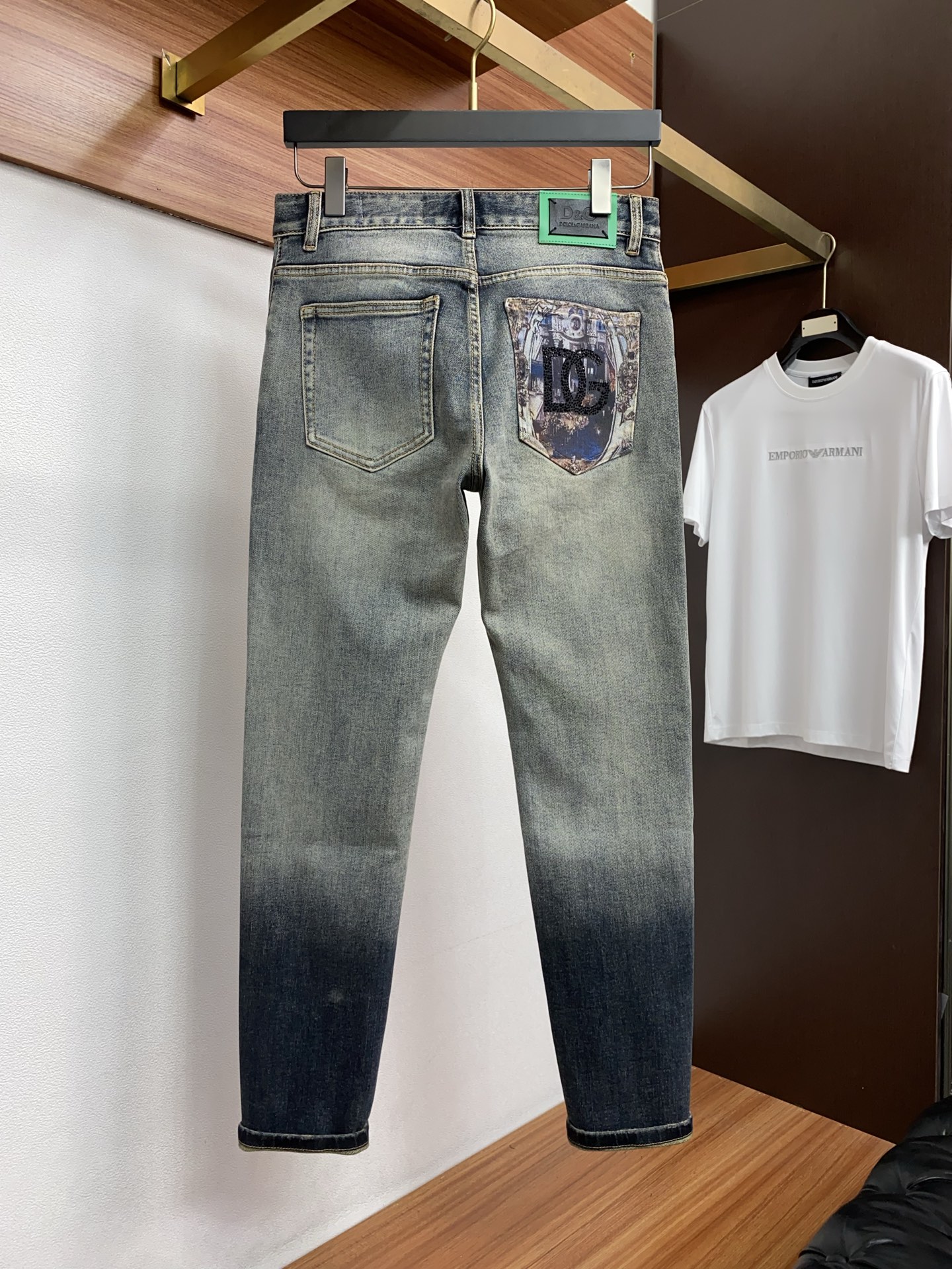 DG 26新款 市场独家订制进口丹宁牛仔面料 稀缺面料 超级舒服 工艺复杂四季款牛仔裤 针织牛从做旧 独