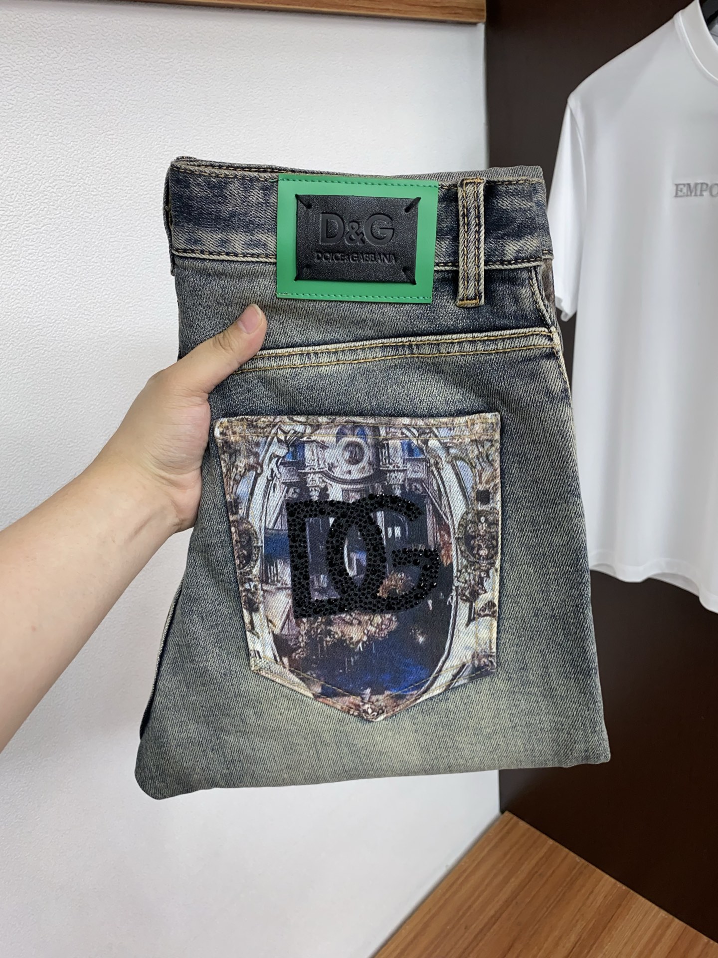 DG 26新款 市场独家订制进口丹宁牛仔面料 稀缺面料 超级舒服 工艺复杂四季款牛仔裤 针织牛从做旧 独