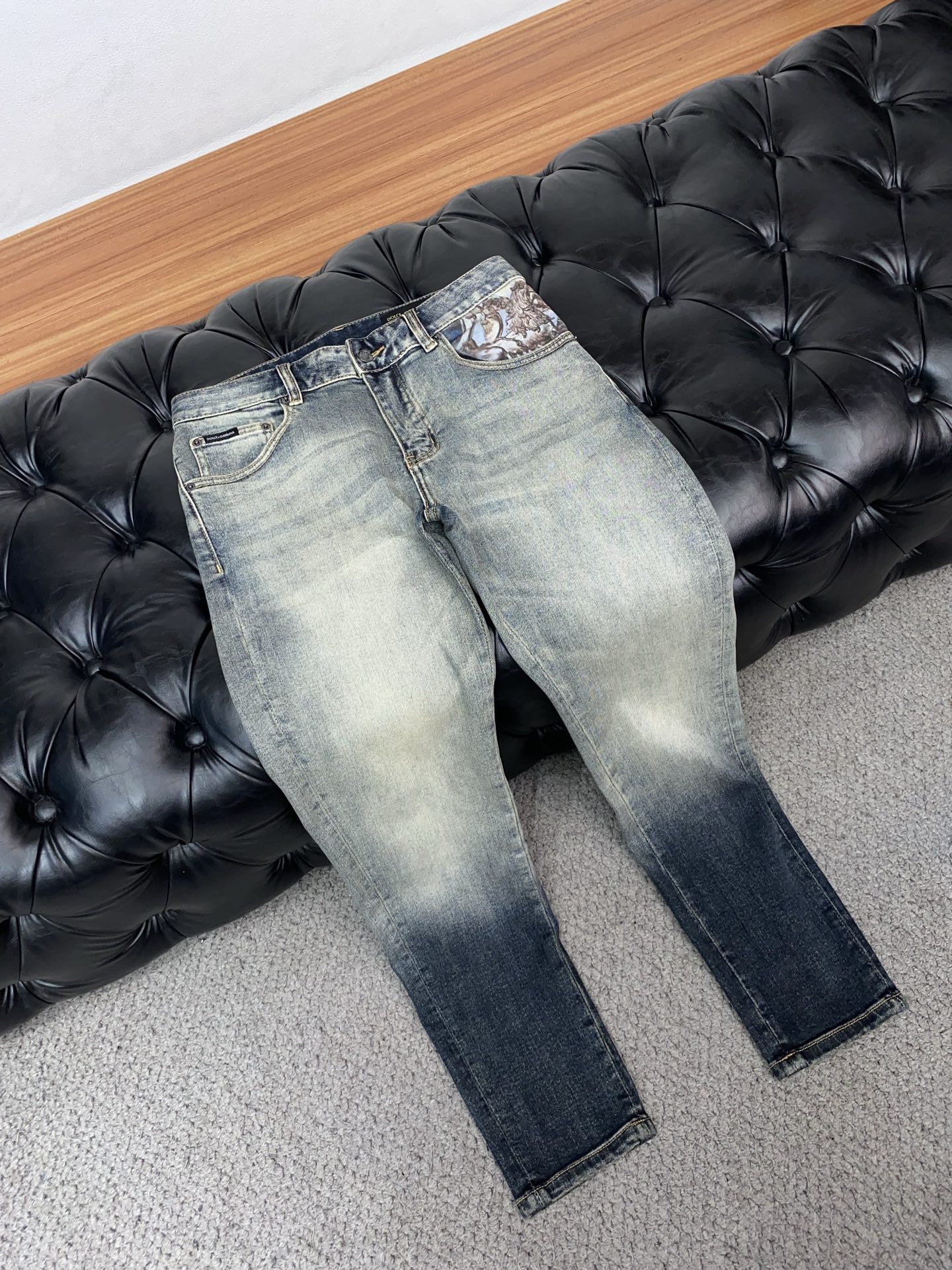 DG 26新款 市场独家订制进口丹宁牛仔面料 稀缺面料 超级舒服 工艺复杂四季款牛仔裤 针织牛从做旧 独
