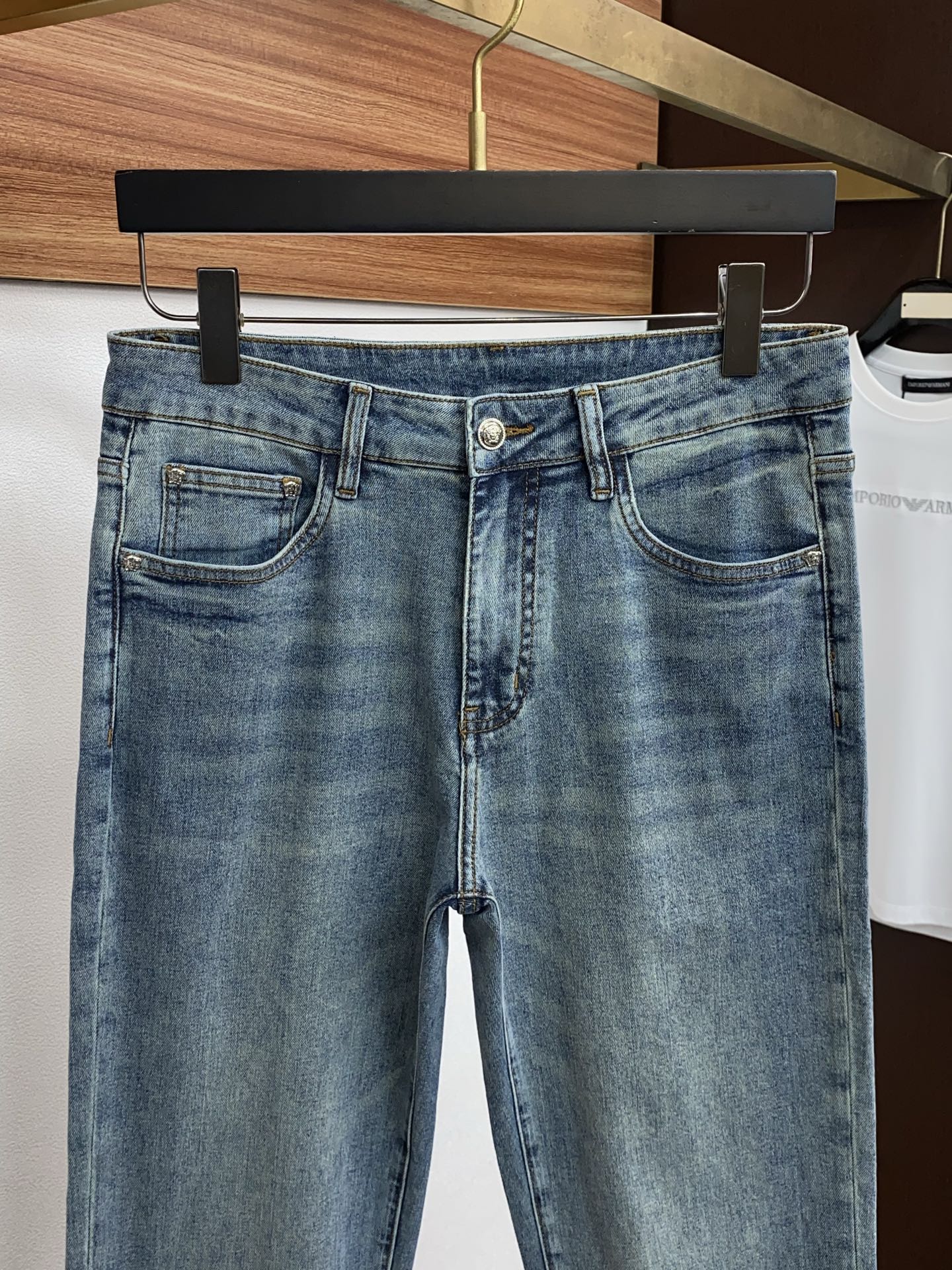 范思哲 高端定制、2026早春最新款牛仔裤 柜台同步发售 原版定制复刻 客供五金辅料 原单品质 进口牛仔