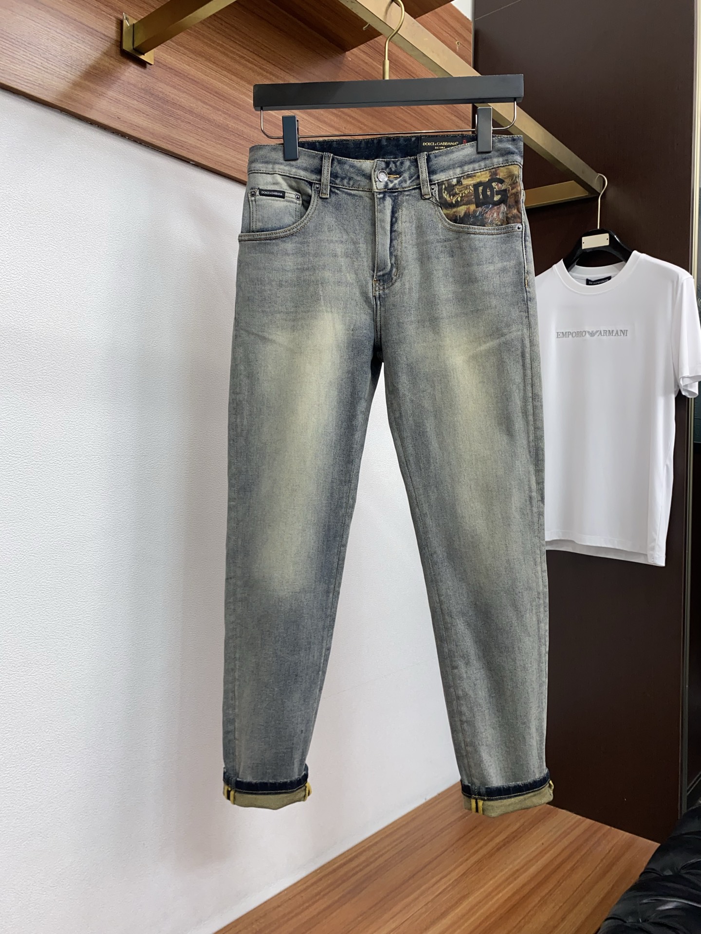 DG 26新款 市场独家订制进口丹宁牛仔面料 稀缺面料 超级舒服 工艺复杂四季款牛仔裤 针织牛从做旧 独