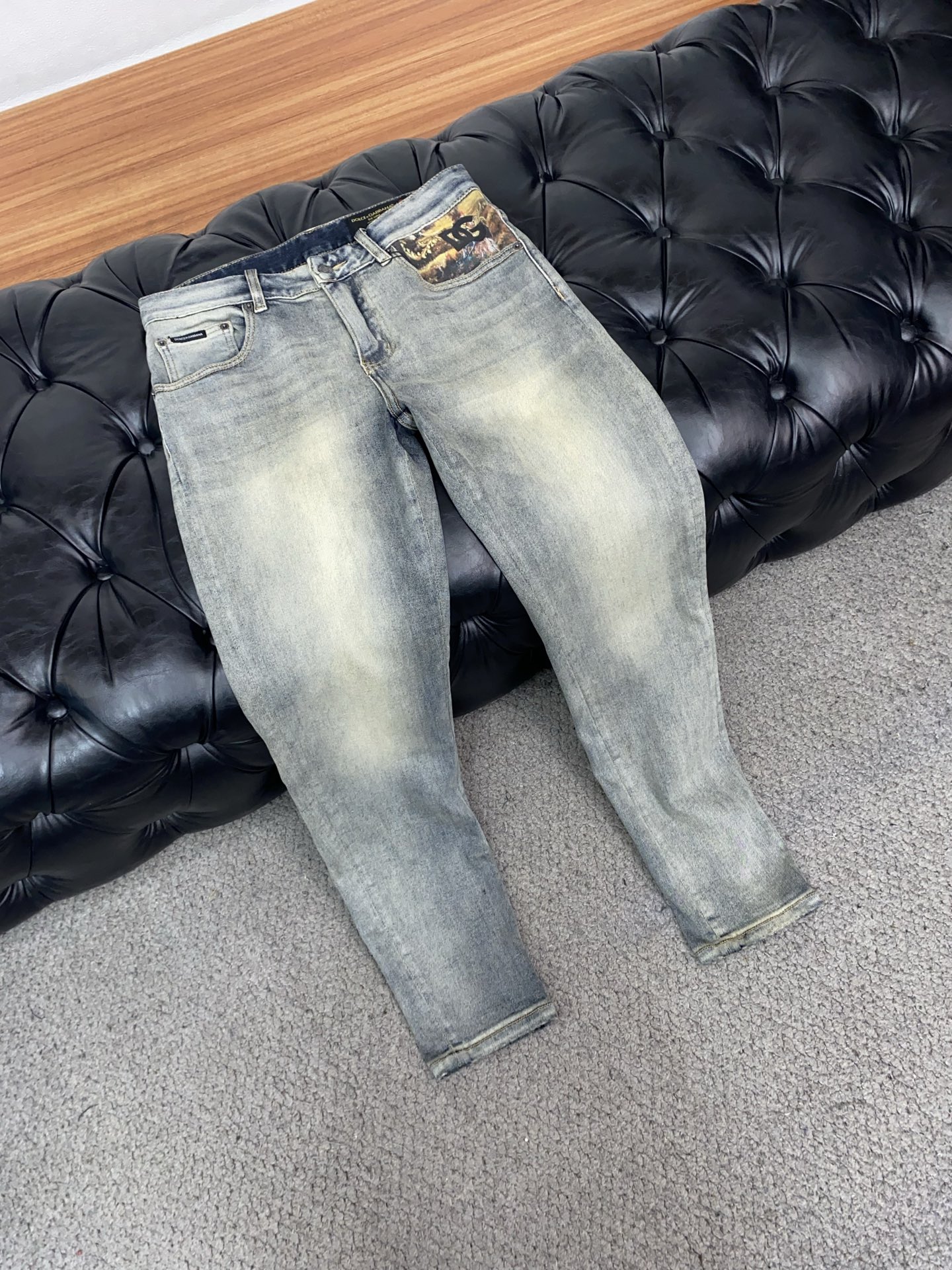 DG 26新款 市场独家订制进口丹宁牛仔面料 稀缺面料 超级舒服 工艺复杂四季款牛仔裤 针织牛从做旧 独