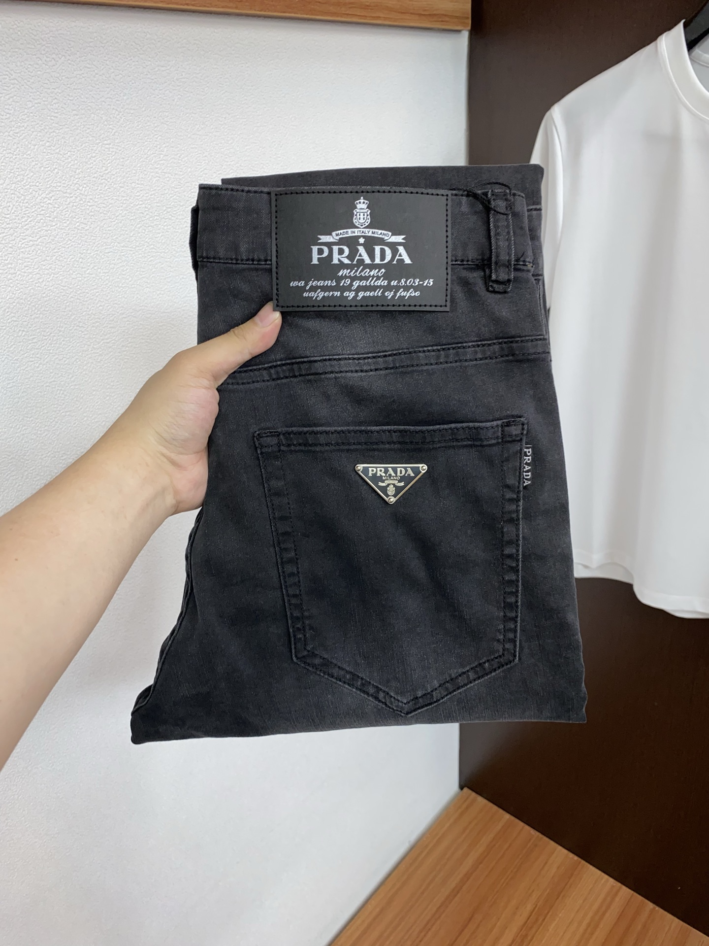 普拉达 高端定制、2026早春最新款商务五袋牛仔裤休闲裤 超柔面料 柜台同步发售 原版定制复刻 客供五金