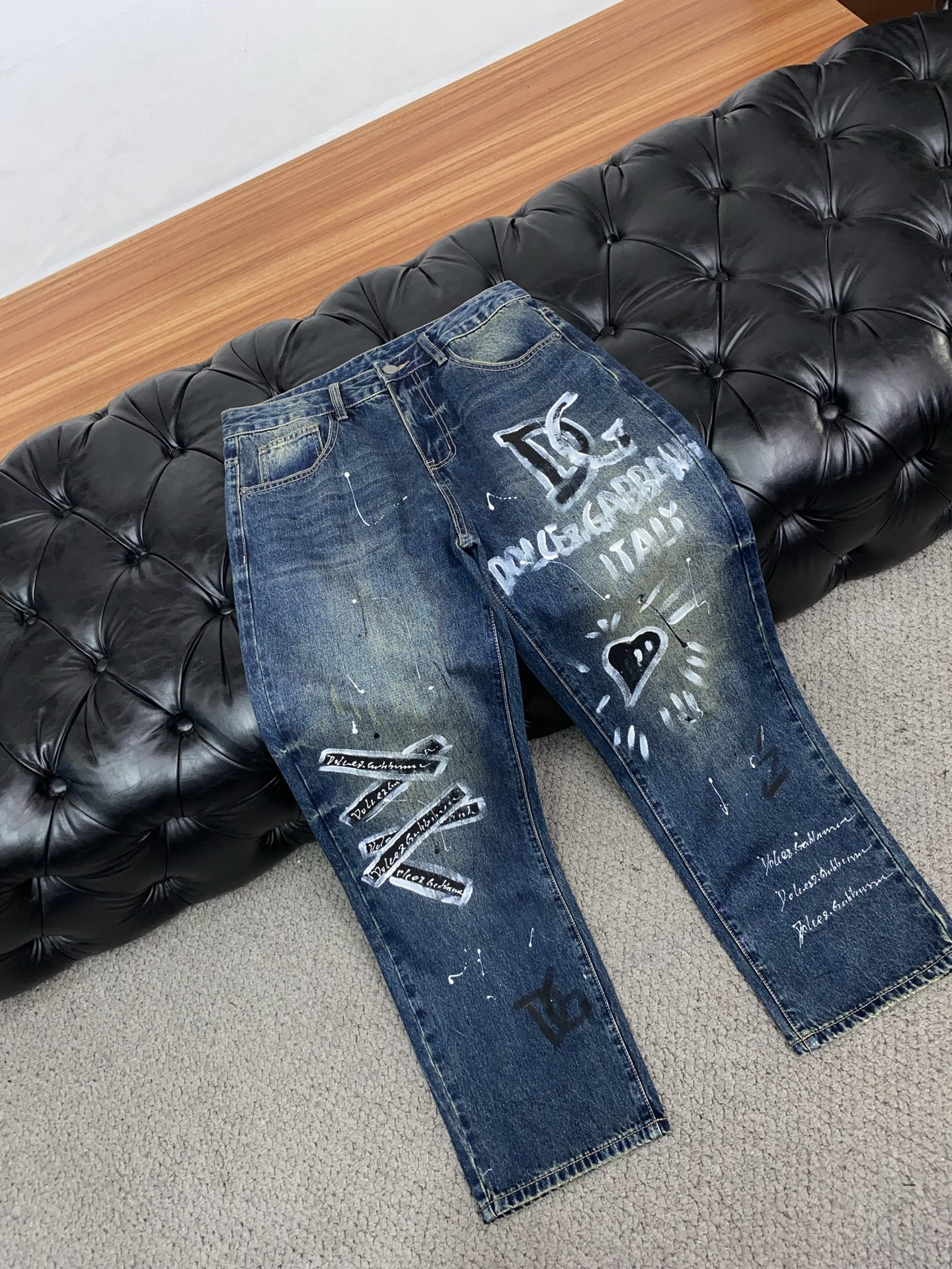 DG 高端定制、2026早春最新款牛仔裤 柜台同步发售 原版定制复刻 客供五金辅料 原单品质 进口牛仔面