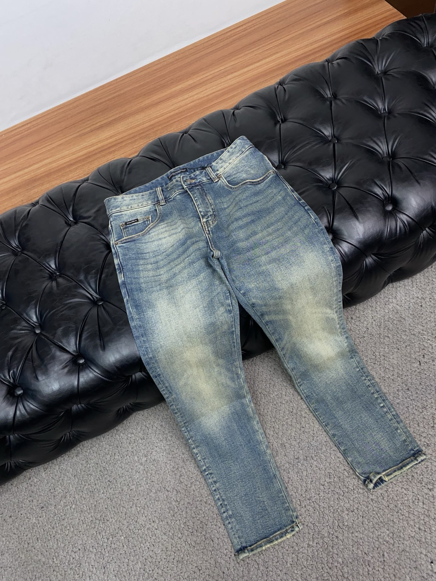 DG 26新款 市场独家订制进口丹宁牛仔面料 稀缺面料 超级舒服 工艺复杂四季款牛仔裤 针织牛从做旧 独