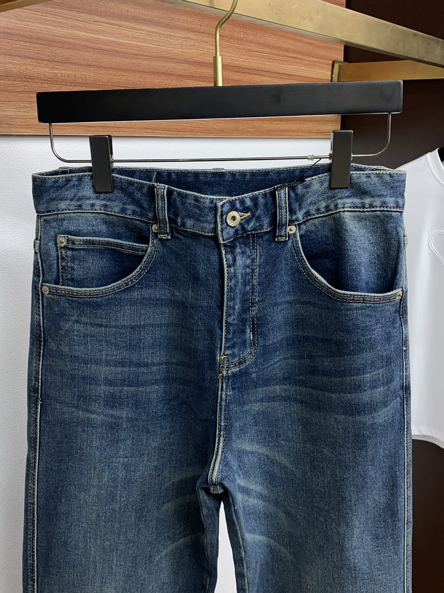 罗意威 26新款 市场独家订制进口丹宁牛仔面料 稀缺面料 超级舒服 工艺复杂四季款牛仔裤 针织牛从做旧 