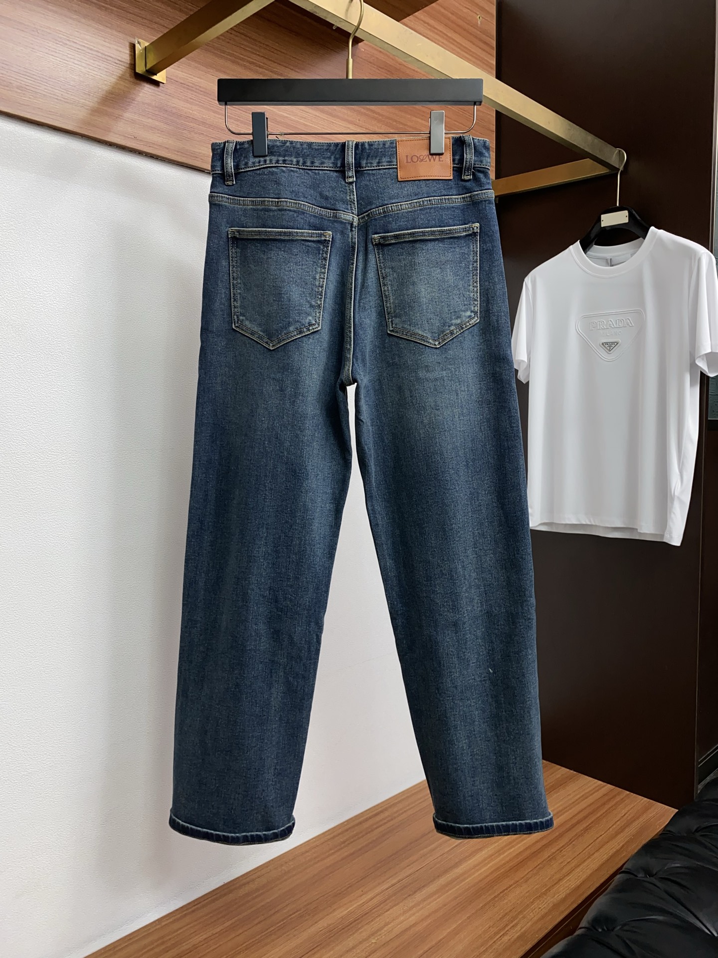 罗意威 26新款 市场独家订制进口丹宁牛仔面料 稀缺面料 超级舒服 工艺复杂四季款牛仔裤 针织牛从做旧 