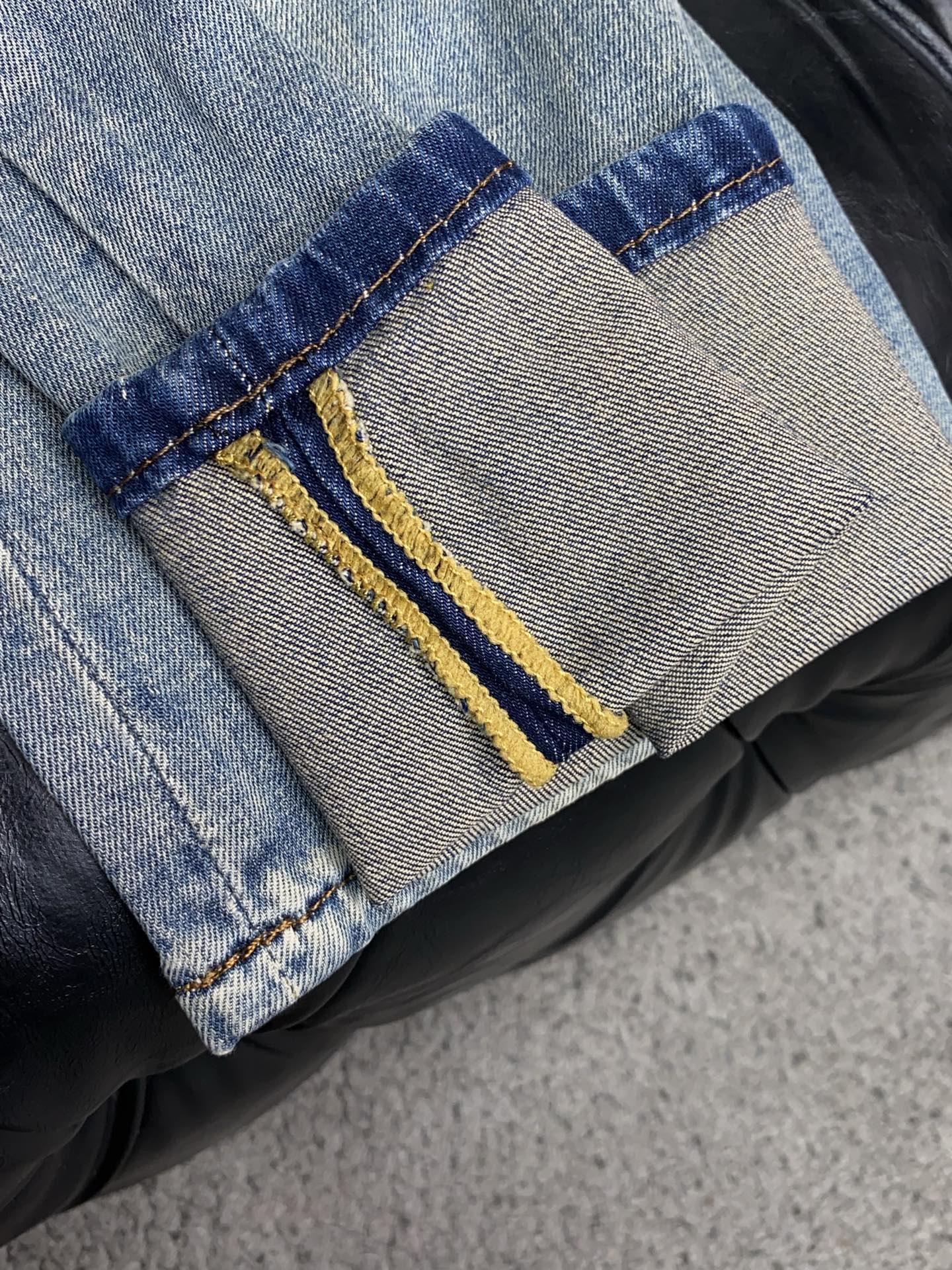 古奇 高端定制、2026早春最新款牛仔裤 柜台同步发售 原版定制复刻 客供五金辅料 原单品质 进口牛仔面