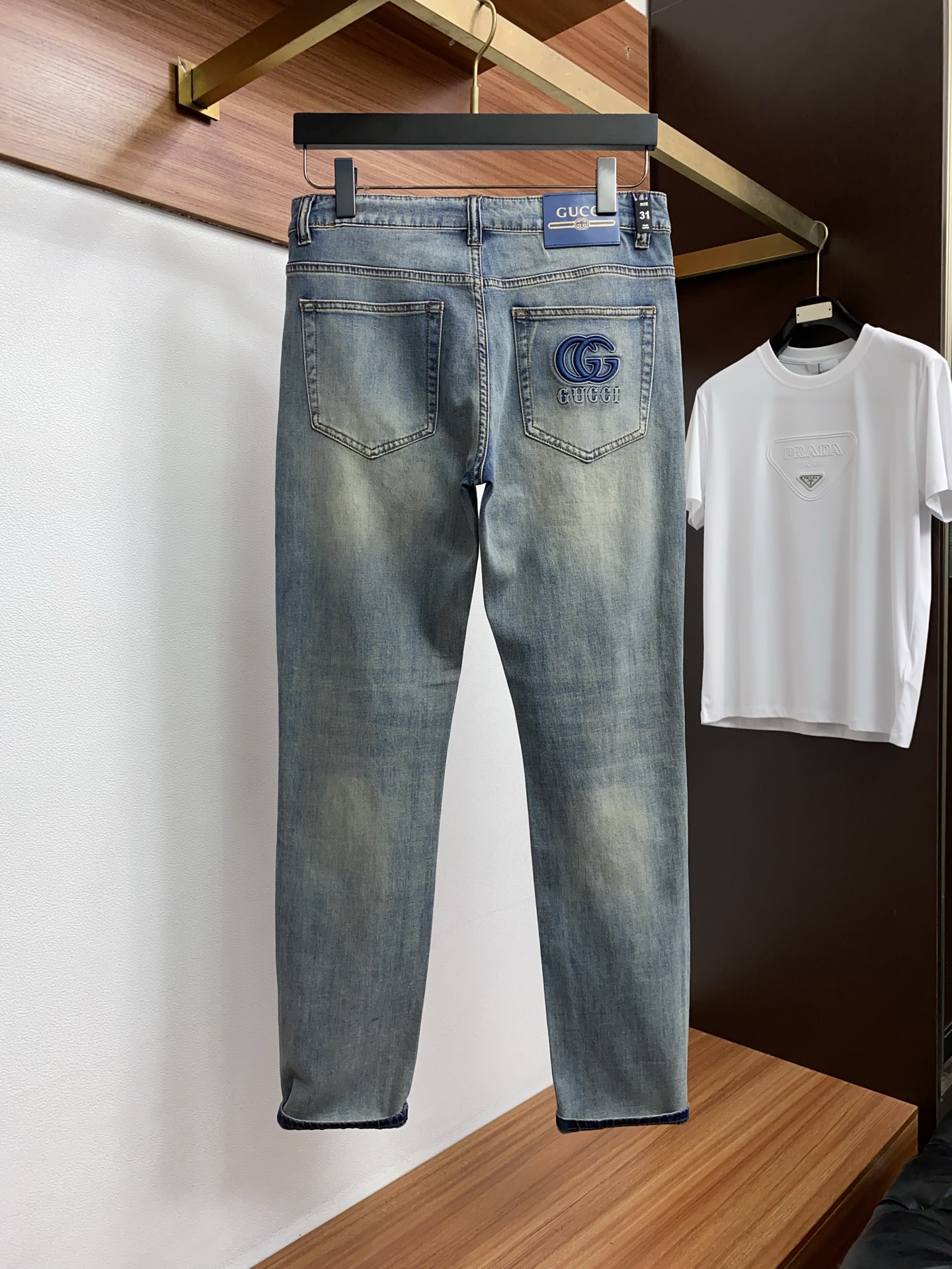 古奇 高端定制、2026早春最新款牛仔裤 柜台同步发售 原版定制复刻 客供五金辅料 原单品质 进口牛仔面