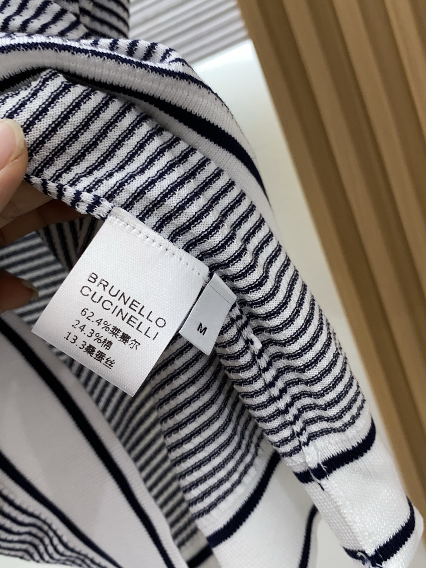 BC 2026春夏新款首发专柜最新款圆领短袖 高端订制 设计前卫时尚！条纹针织重工艺设计 定制天丝棉面料