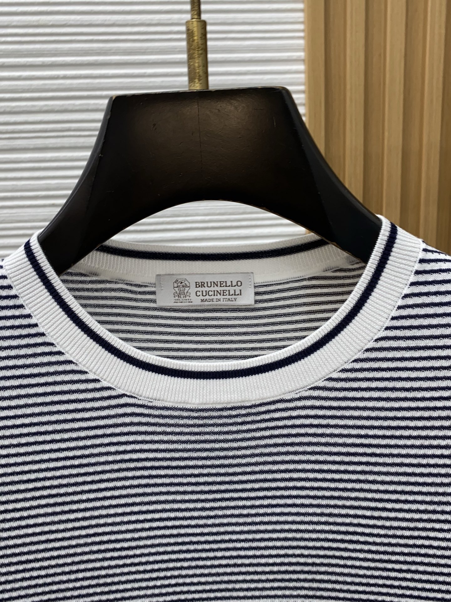 BC 2026春夏新款首发专柜最新款圆领短袖 高端订制 设计前卫时尚！条纹针织重工艺设计 定制天丝棉面料