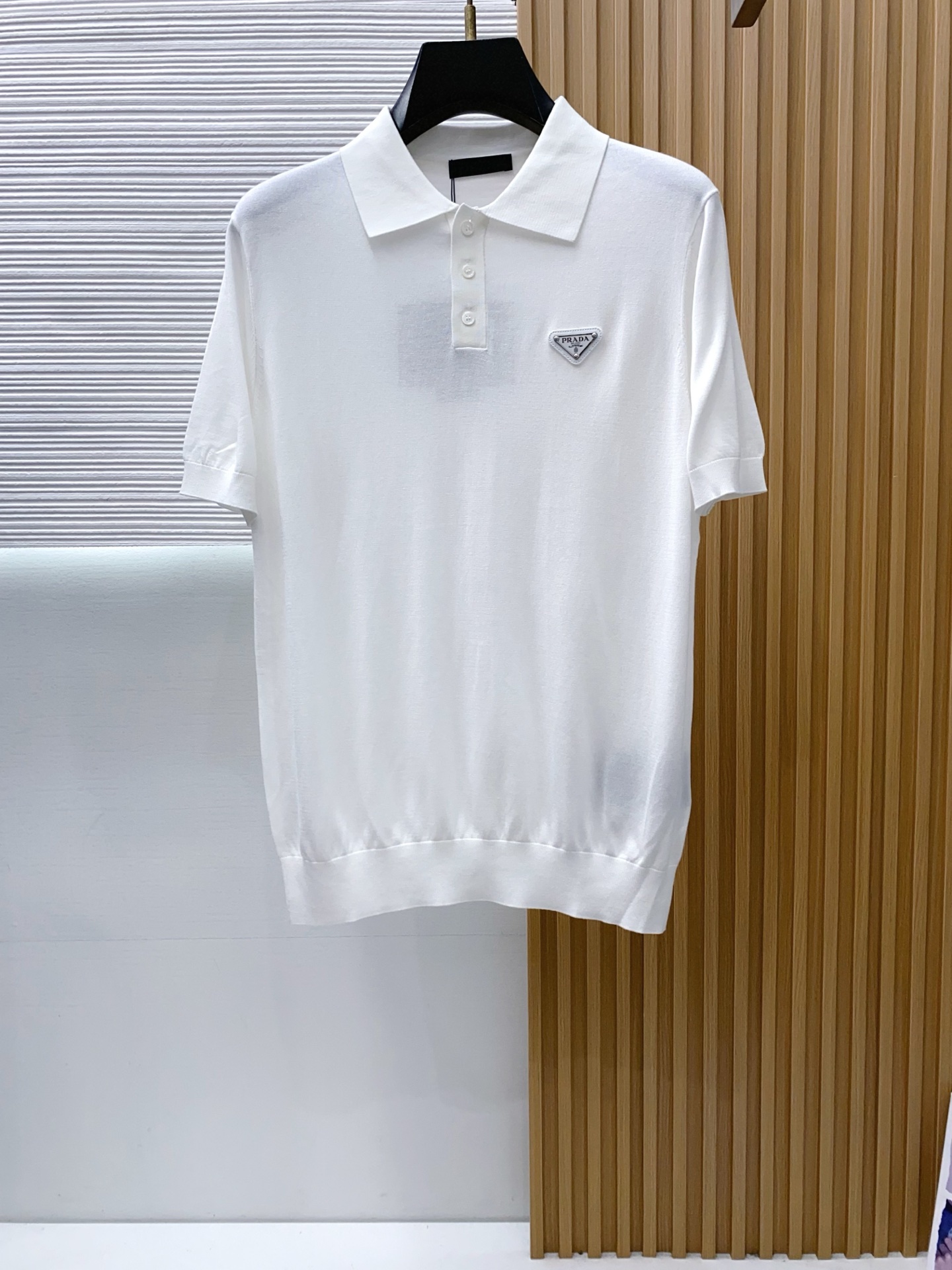 普拉达 2026新款男士高端简约翻领衫针织短袖T恤衫Polo衫，香港洋行渠道货，纯正血统品质，春夏新款，