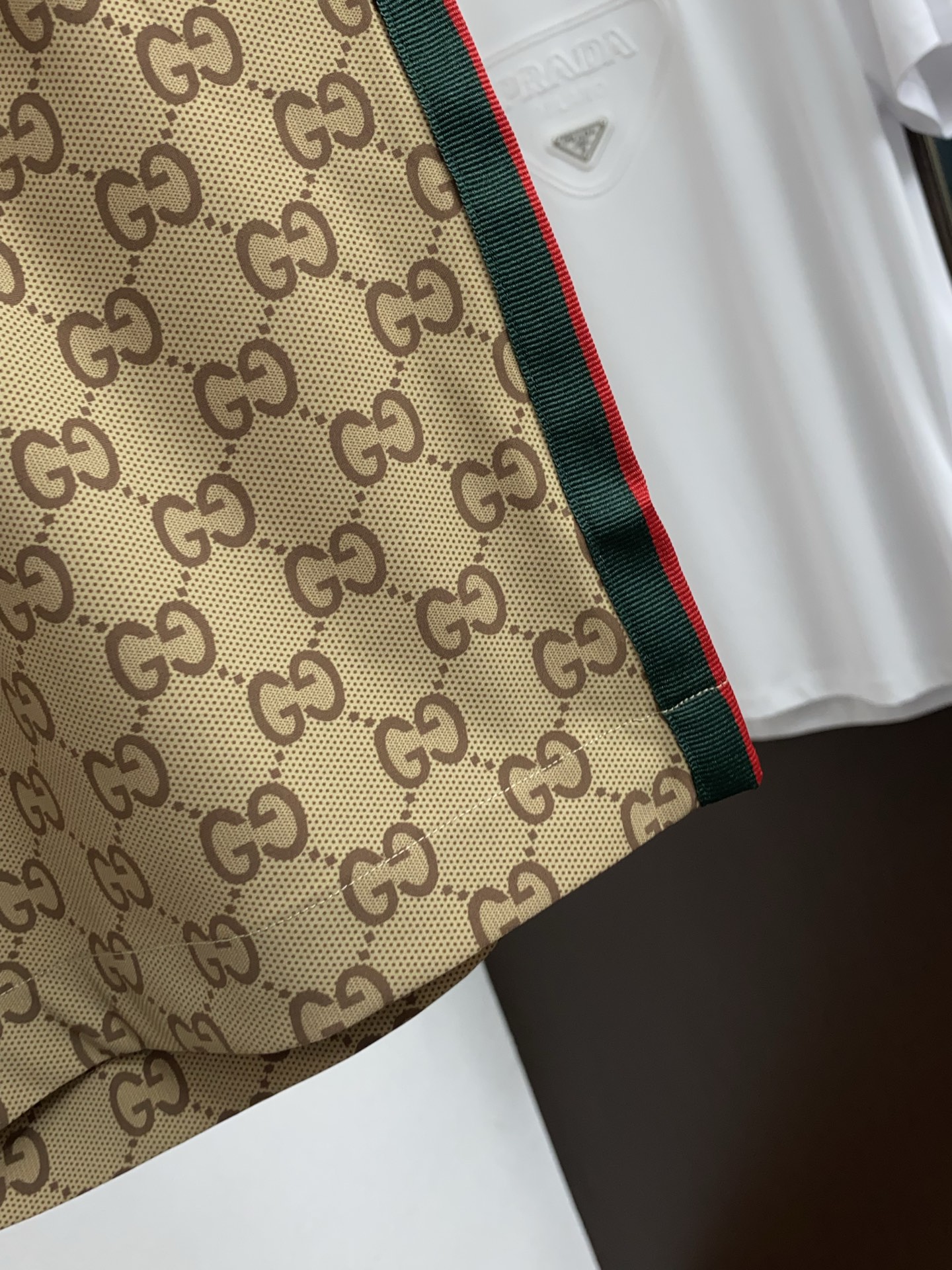 古奇 高端定制、2026早春最新款休闲短裤 柜台同步发售 原版定制复刻 客供五金辅料 原单品质 进口提花