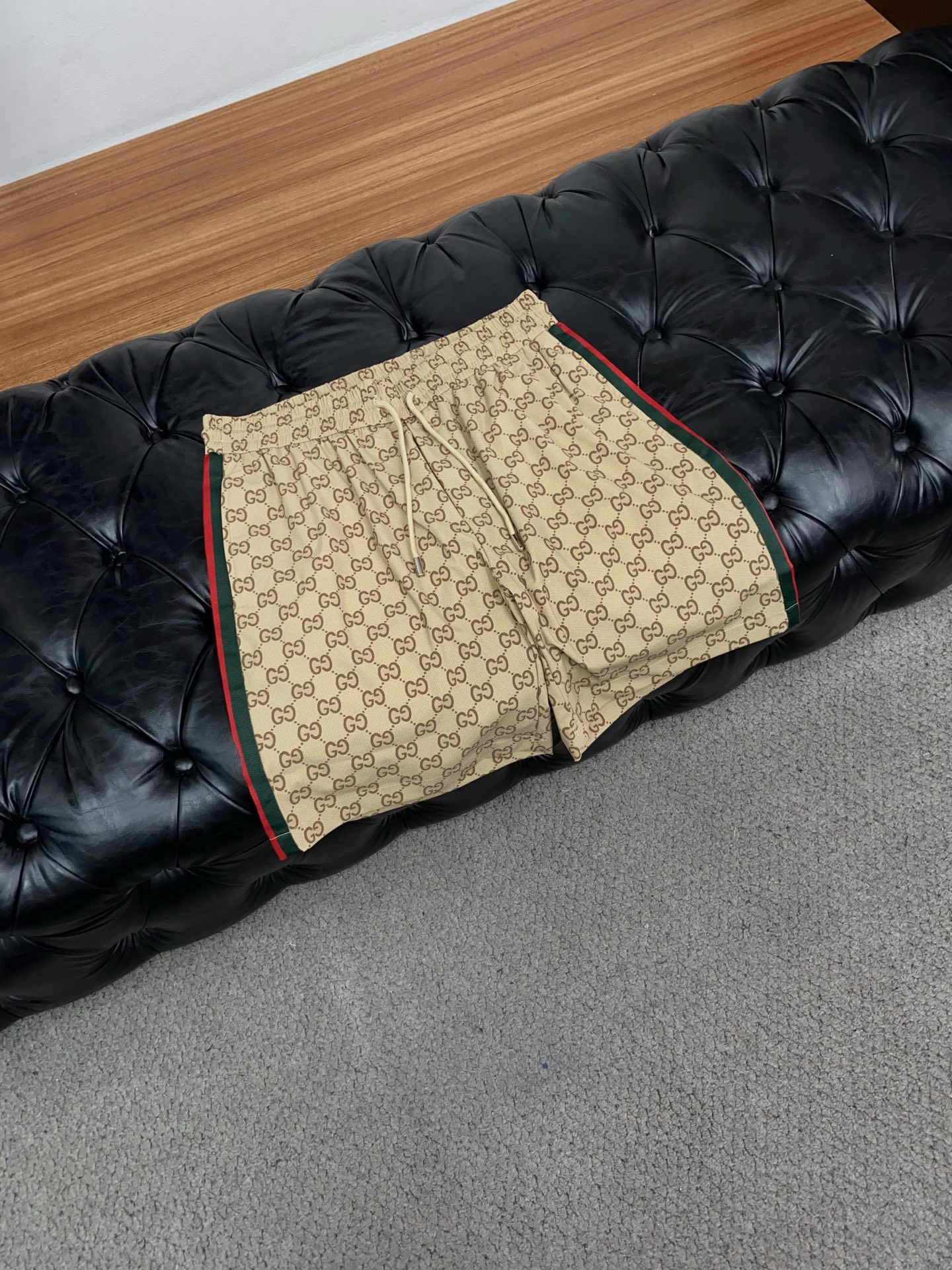 古奇 高端定制、2026早春最新款休闲短裤 柜台同步发售 原版定制复刻 客供五金辅料 原单品质 进口提花