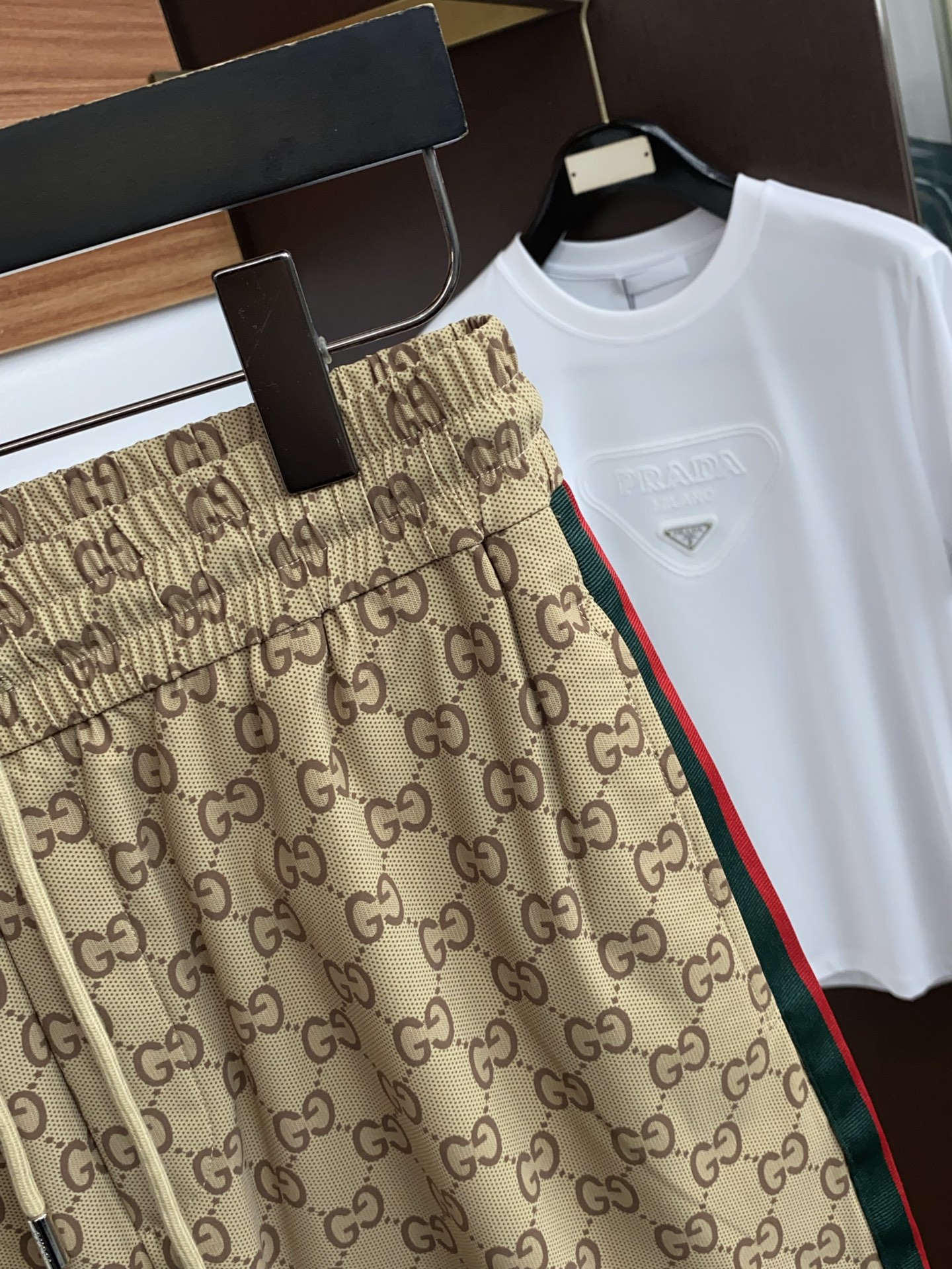 古奇 高端定制、2026早春最新款休闲短裤 柜台同步发售 原版定制复刻 客供五金辅料 原单品质 进口提花