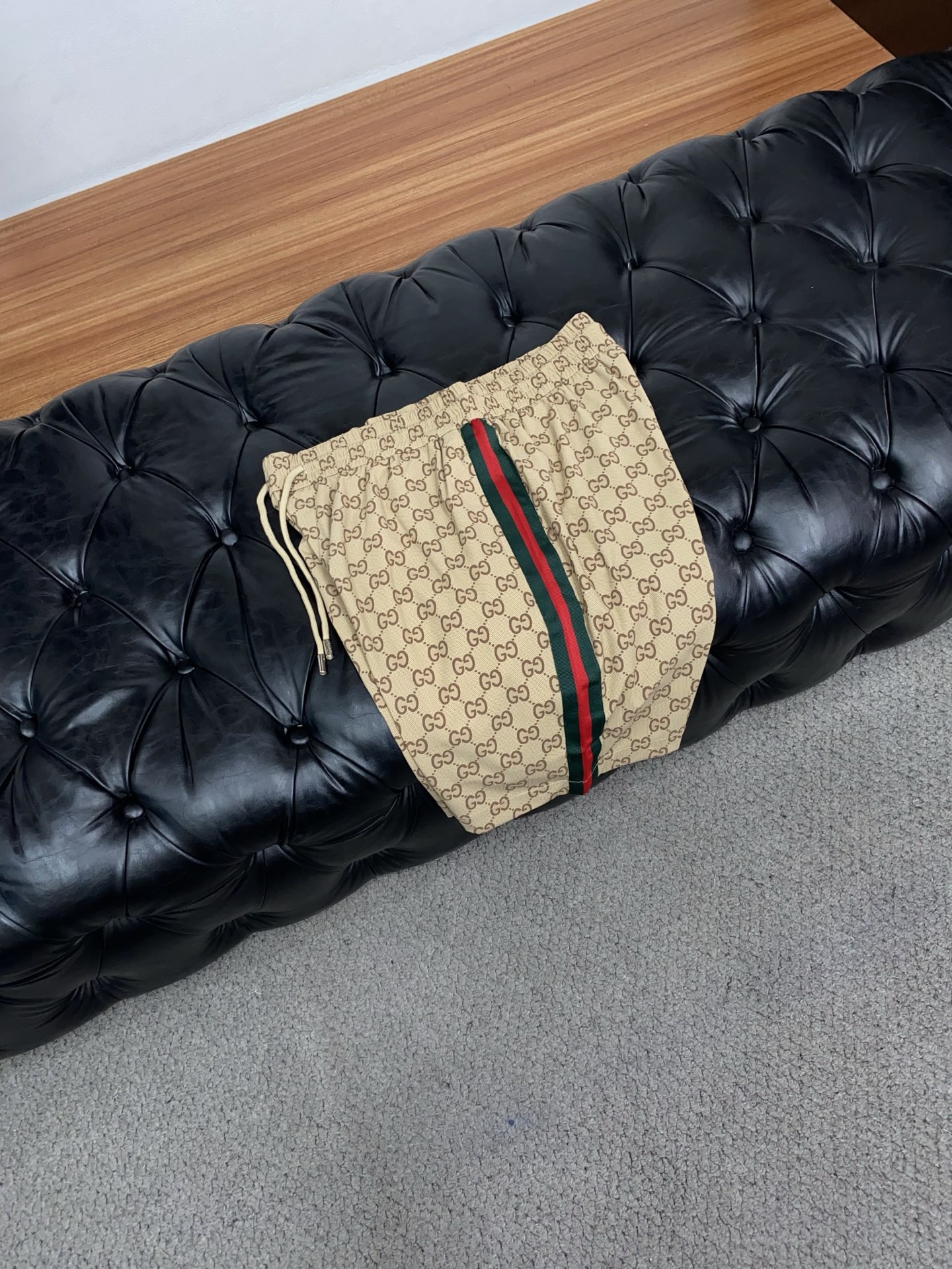 古奇 高端定制、2026早春最新款休闲短裤 柜台同步发售 原版定制复刻 客供五金辅料 原单品质 进口提花