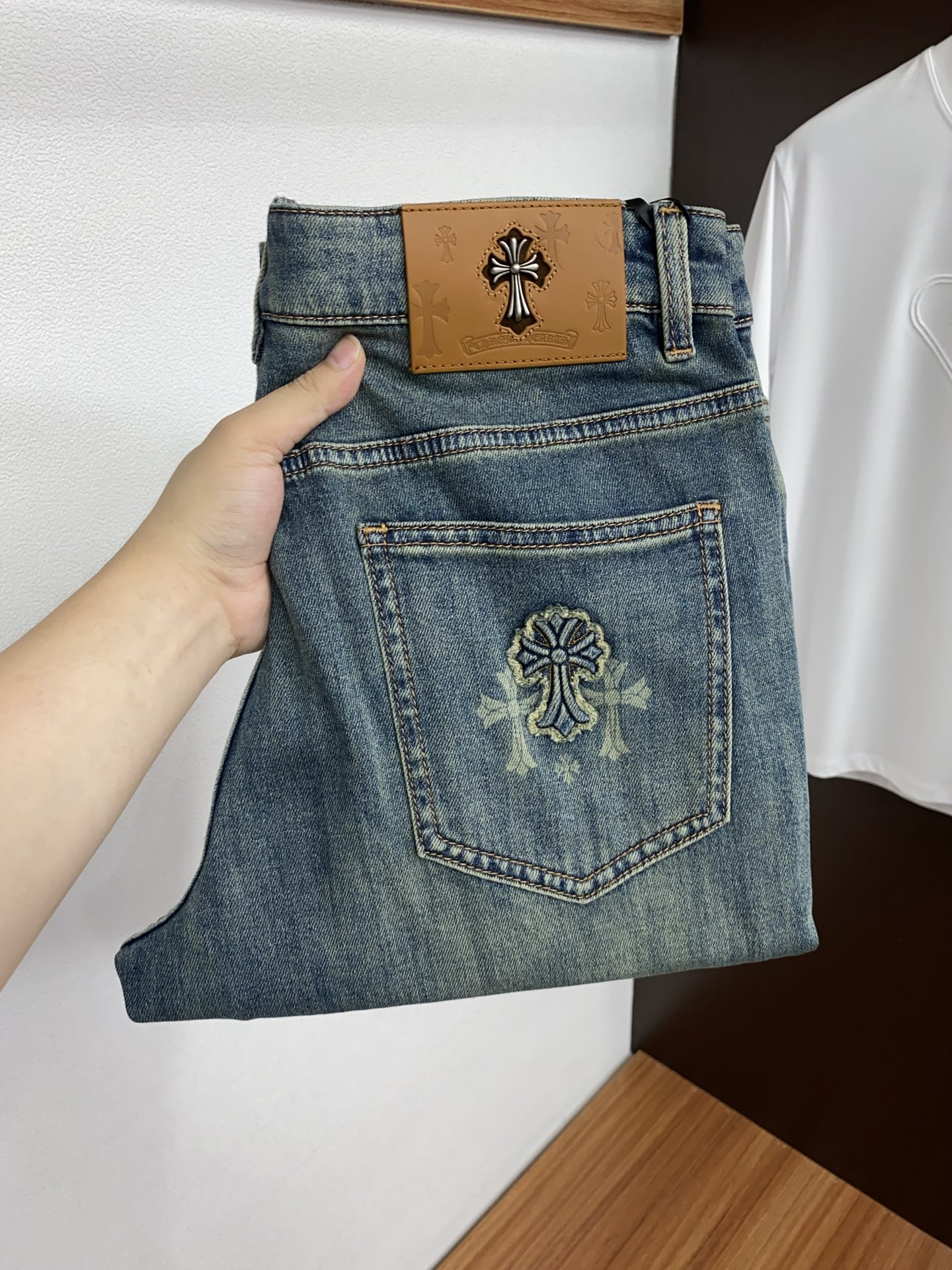 克罗心 高端定制、2026早春最新款牛仔裤 柜台同步发售 原版定制复刻 客供五金辅料 原单品质 进口牛仔