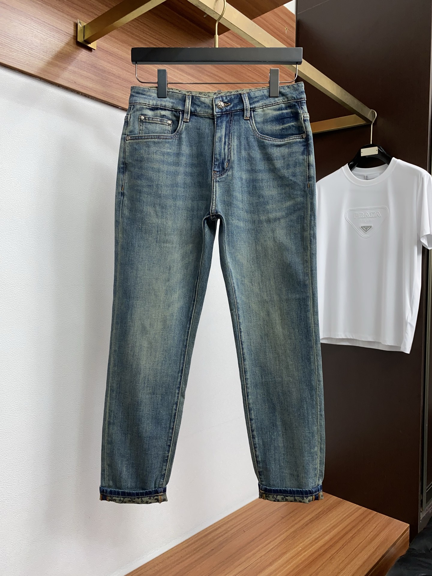 克罗心 高端定制、2026早春最新款牛仔裤 柜台同步发售 原版定制复刻 客供五金辅料 原单品质 进口牛仔