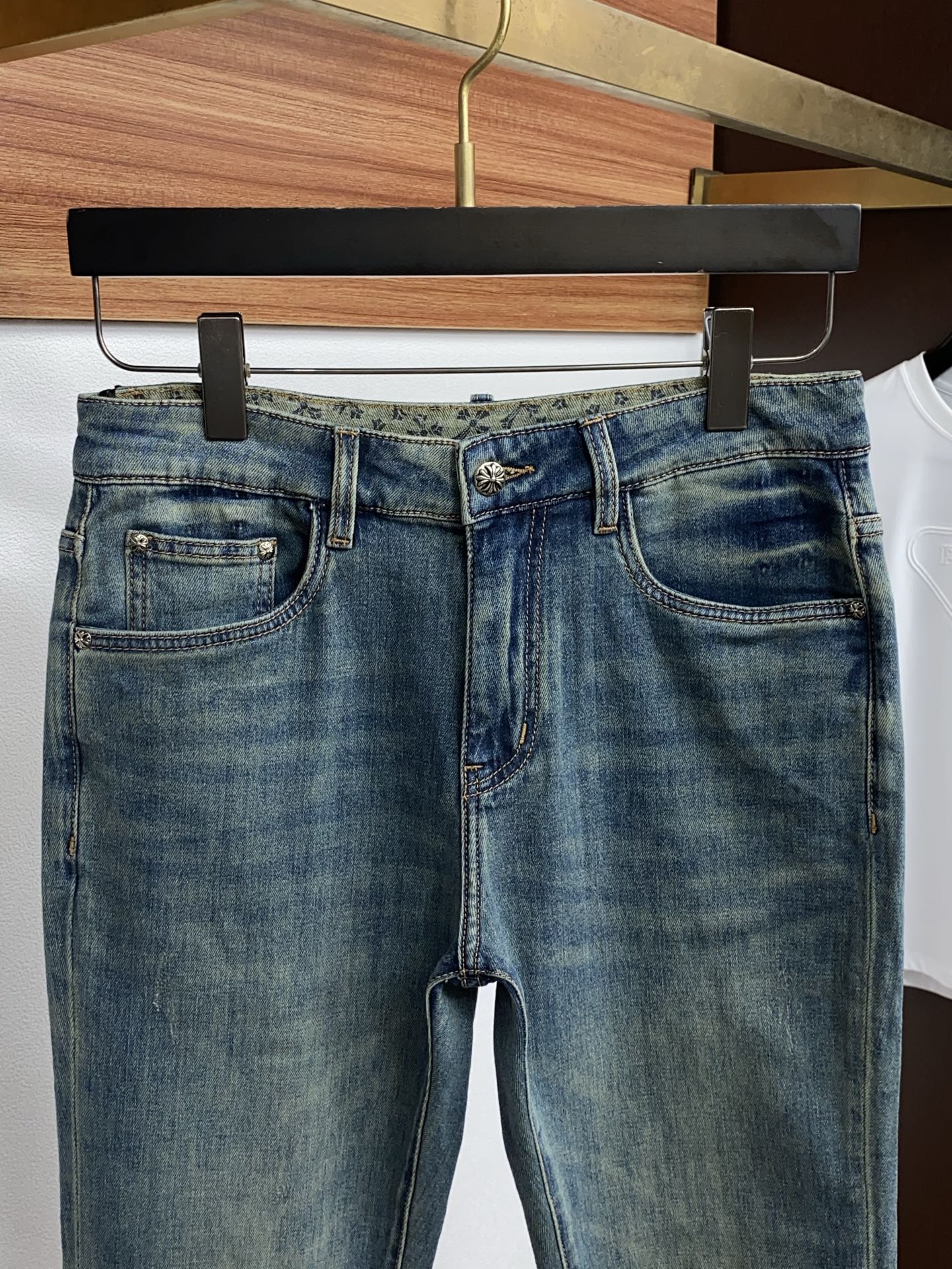 克罗心 高端定制、2026早春最新款牛仔裤 柜台同步发售 原版定制复刻 客供五金辅料 原单品质 进口牛仔