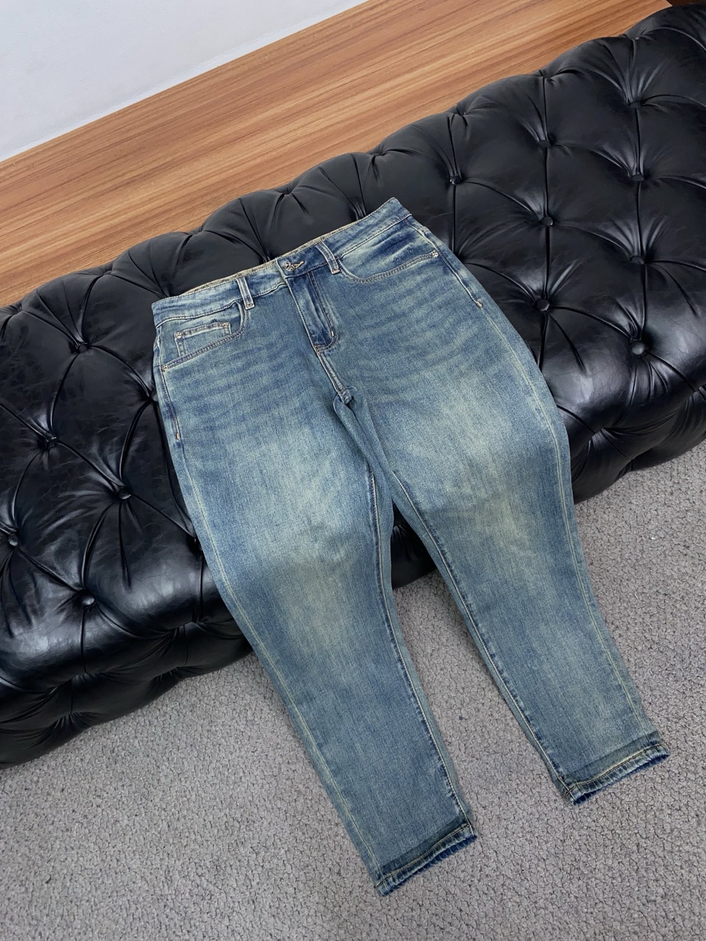 克罗心 高端定制、2026早春最新款牛仔裤 柜台同步发售 原版定制复刻 客供五金辅料 原单品质 进口牛仔