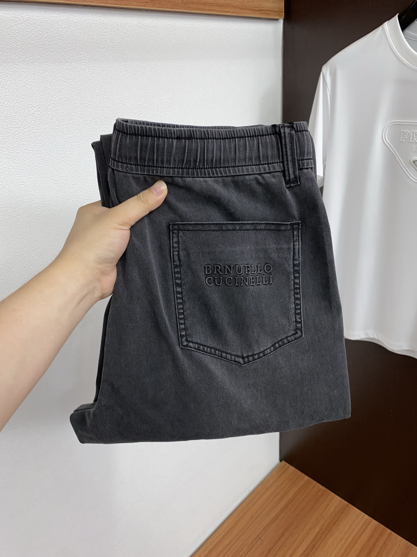 BC 高端定制、2026早春最新款牛仔休闲裤 柜台同步发售 原版定制复刻 客供五金辅料 原单品质 进口麻