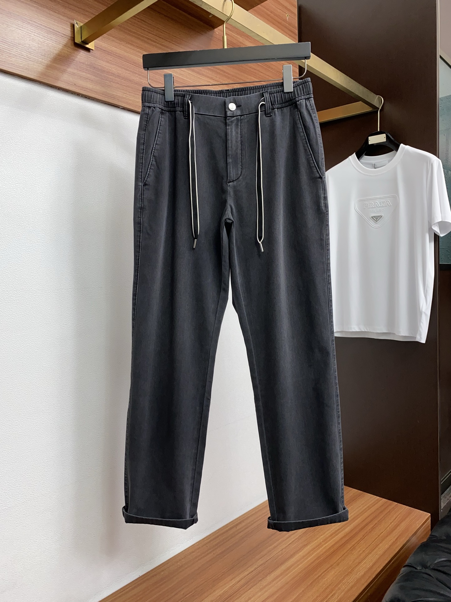 BC 高端定制、2026早春最新款牛仔休闲裤 柜台同步发售 原版定制复刻 客供五金辅料 原单品质 进口麻