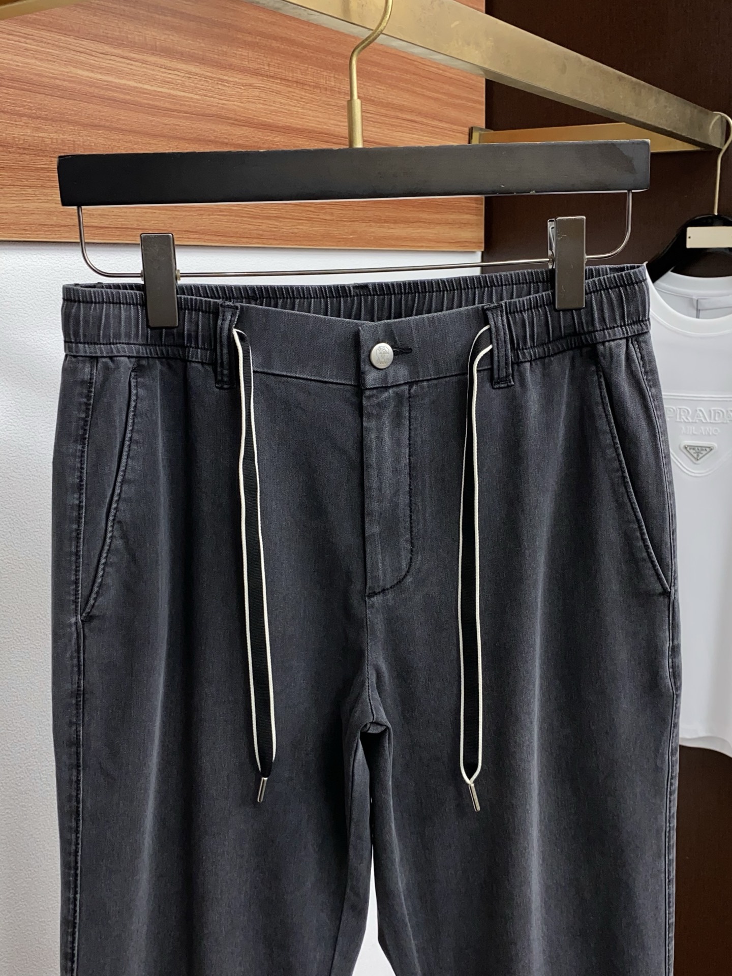 BC 高端定制、2026早春最新款牛仔休闲裤 柜台同步发售 原版定制复刻 客供五金辅料 原单品质 进口麻