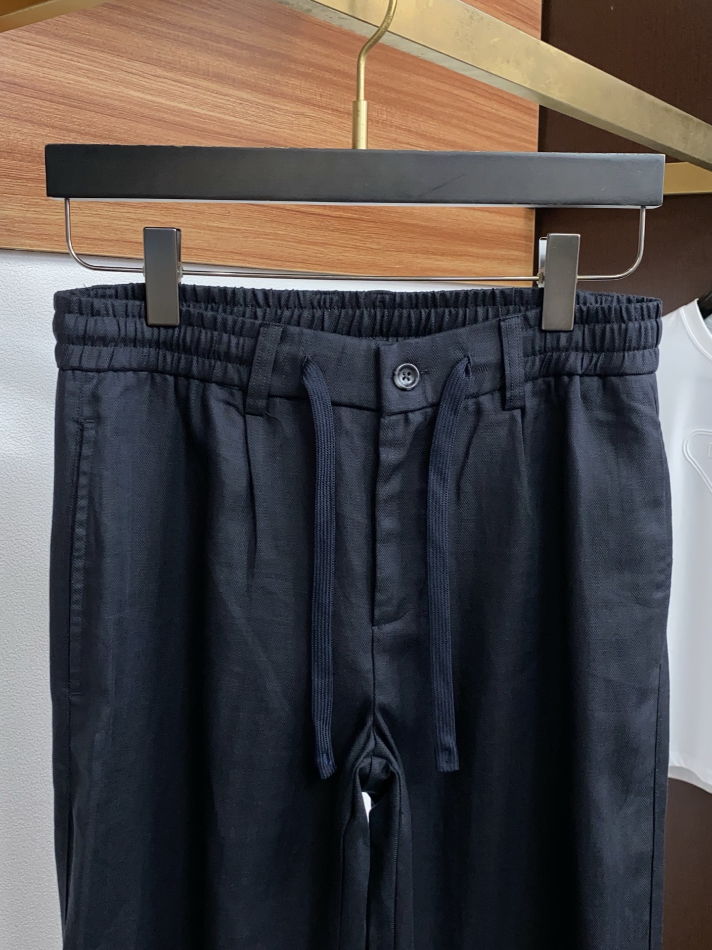 杰尼亚 偏大一码 S-2xL（30-38）25FW秋冬新款男士休闲定制亚麻裤  贸易公司渠道稀出，同步官