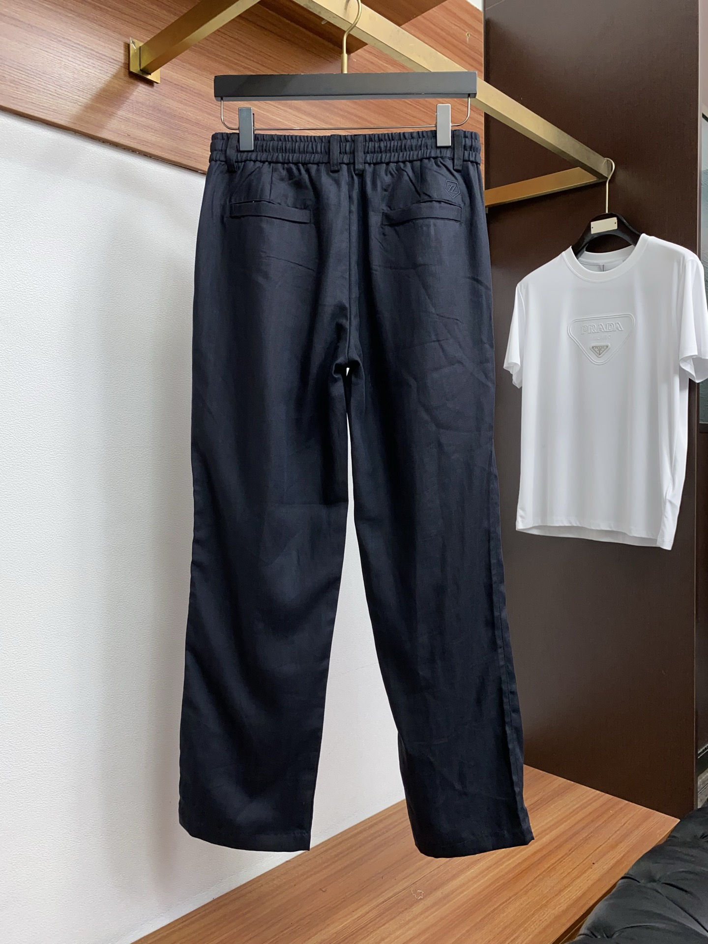 杰尼亚 偏大一码 S-2xL（30-38）25FW秋冬新款男士休闲定制亚麻裤  贸易公司渠道稀出，同步官