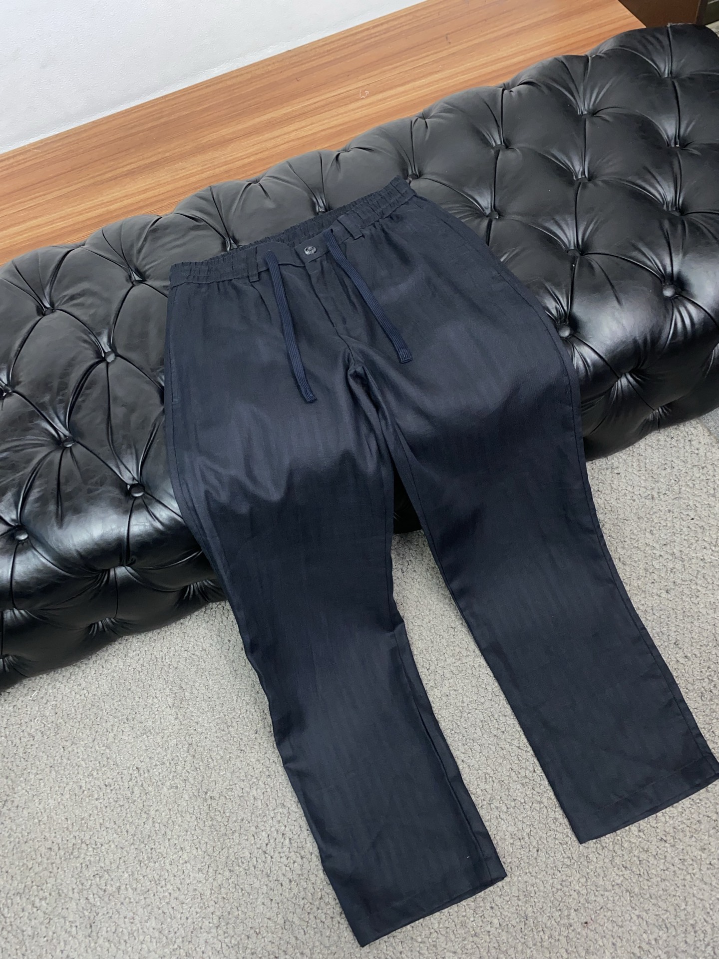杰尼亚 偏大一码 S-2xL（30-38）25FW秋冬新款男士休闲定制亚麻裤  贸易公司渠道稀出，同步官