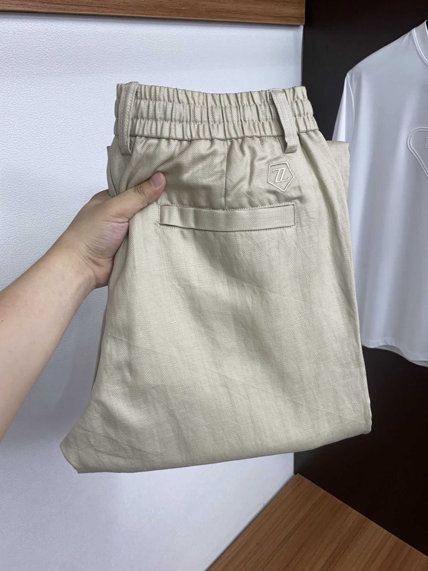 杰尼亚 偏大一码 S-2xL（30-38）25FW秋冬新款男士休闲定制亚麻裤  贸易公司渠道稀出，同步官