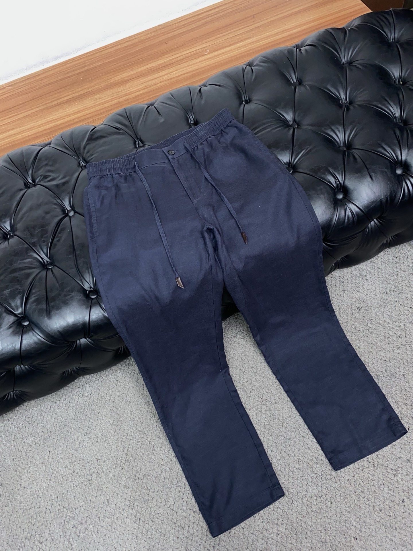 Loro Piana 诺悠翩雅 25FW秋冬新款男士休闲定制亚麻裤  贸易公司渠道稀出，同步官网发售！时