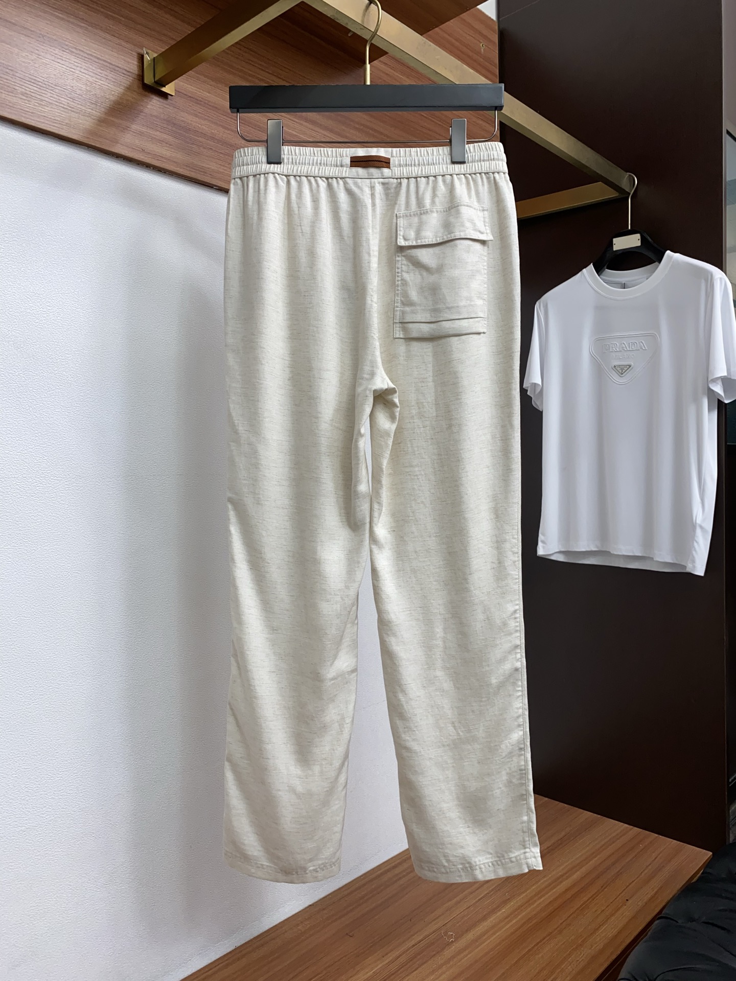 제냐 남성 린넨 바지 2025 FW 139054 썸네일 이미지