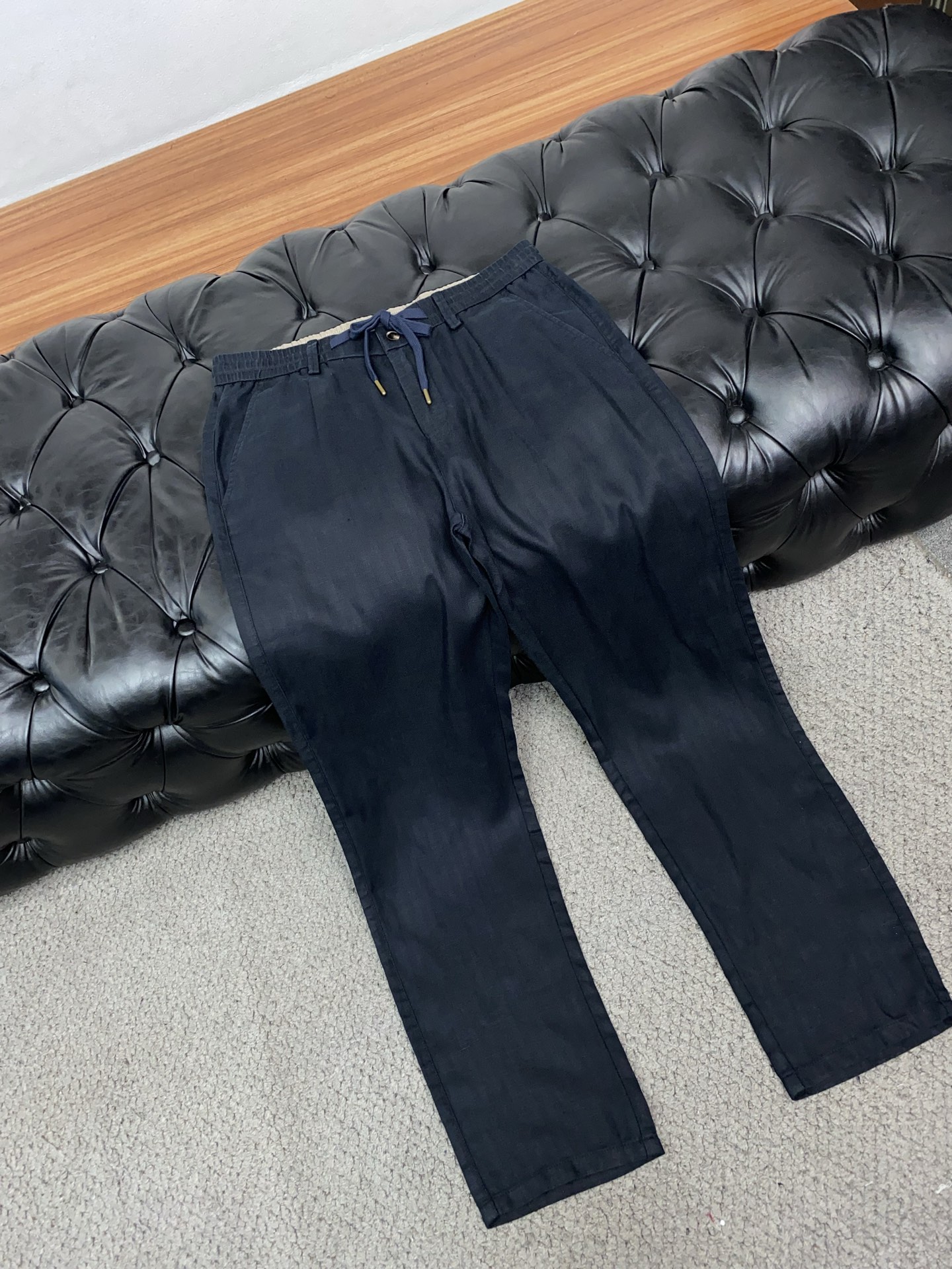 Loro Piana 诺悠翩雅 25FW秋冬新款男士休闲定制亚麻裤  贸易公司渠道稀出，同步官网发售！时