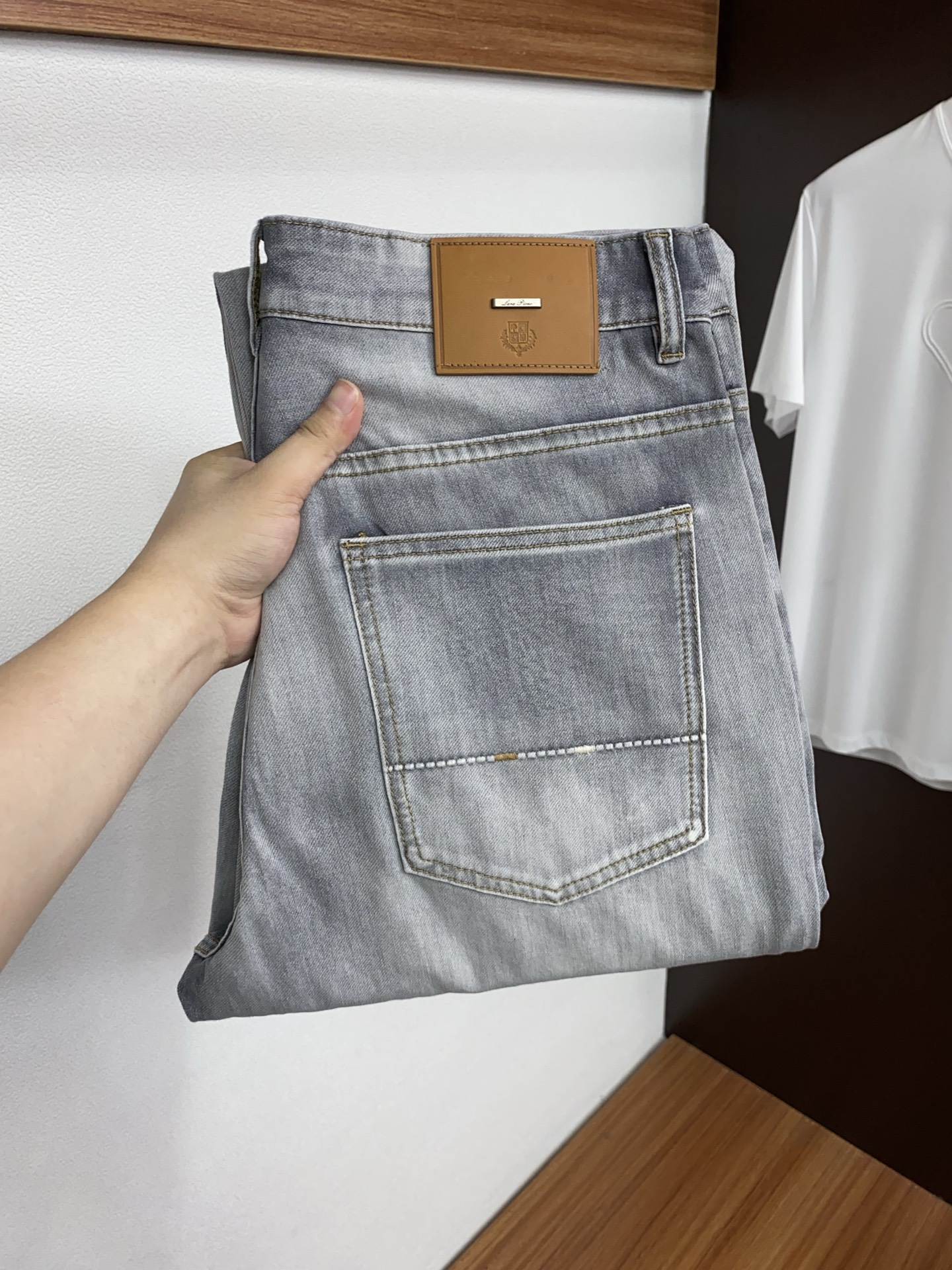 Loro Piana 诺悠翩雅 高端定制、2026早春最新款老钱风直筒牛仔裤 柜台同步发售 原版定制复刻