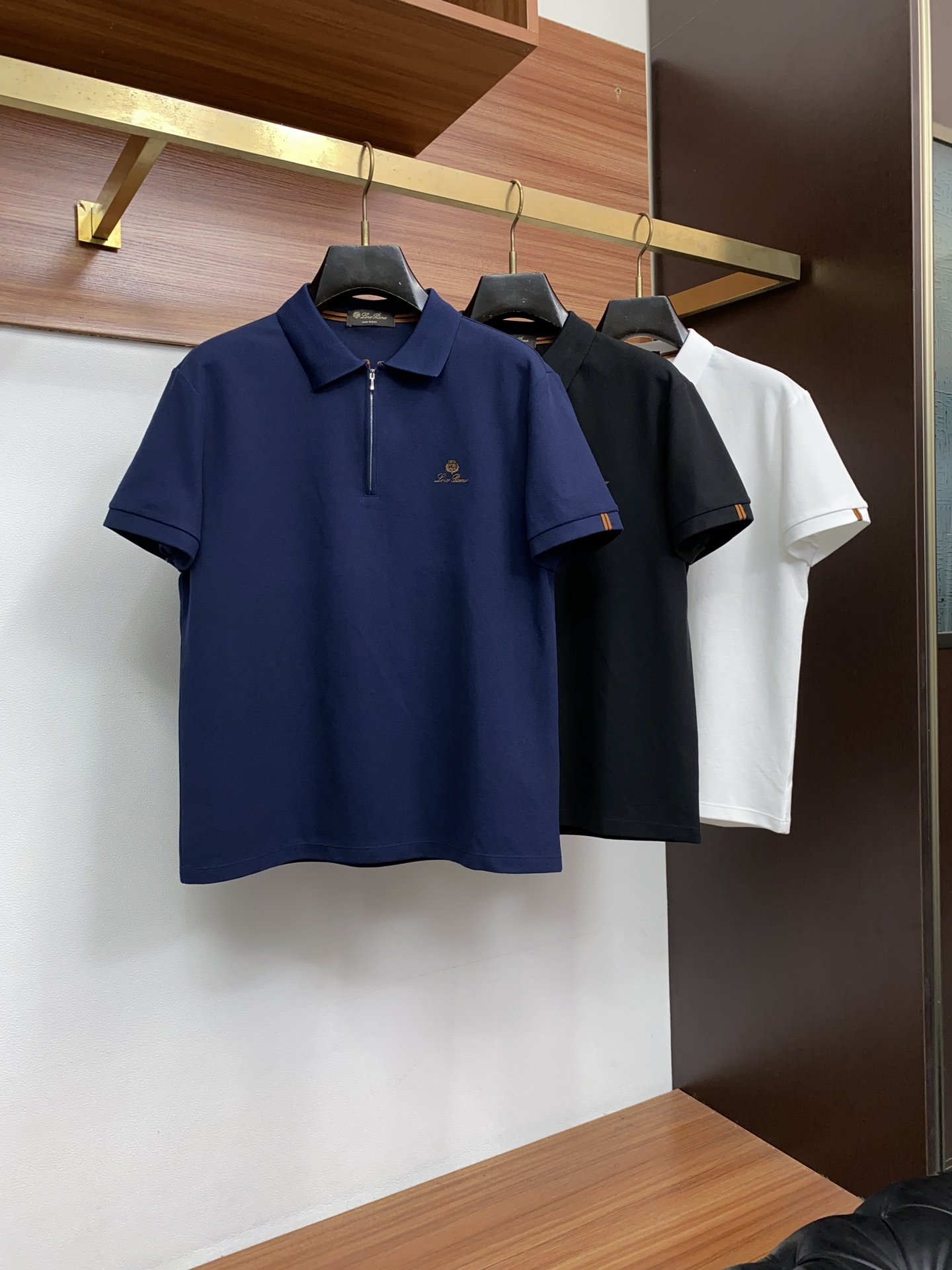 Loro Piana 诺悠翩雅 2026新款男士高端翻领针织短袖PoloT恤衫，香港洋行渠道货，纯正血统
