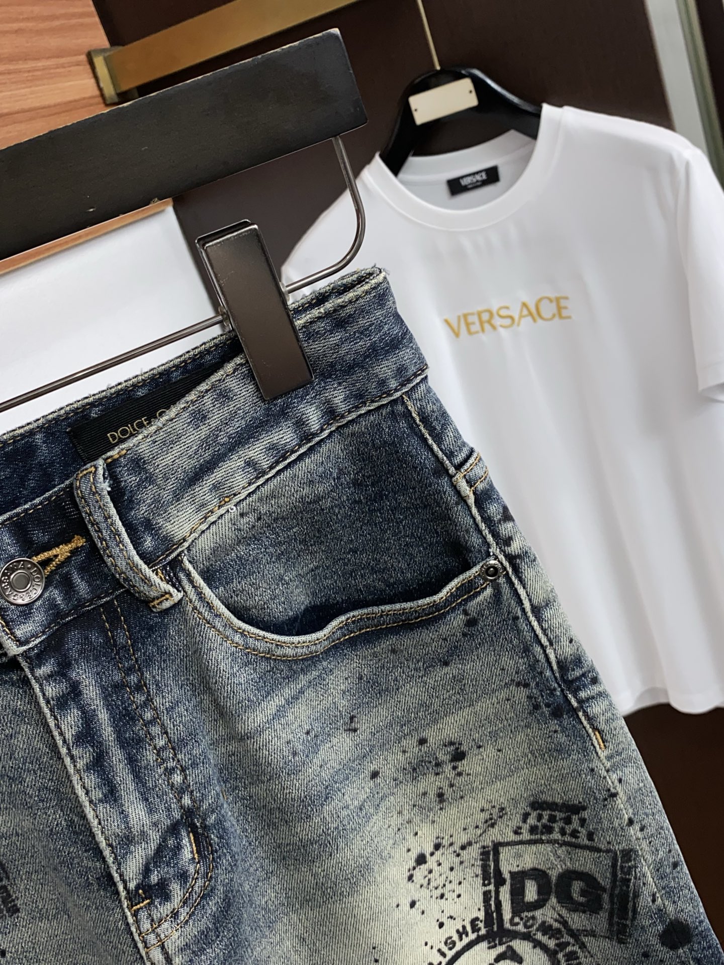 DG 高端定制、2026早春最新款牛仔短裤 柜台同步发售 原版定制复刻 客供五金辅料 原单品质 进口牛仔