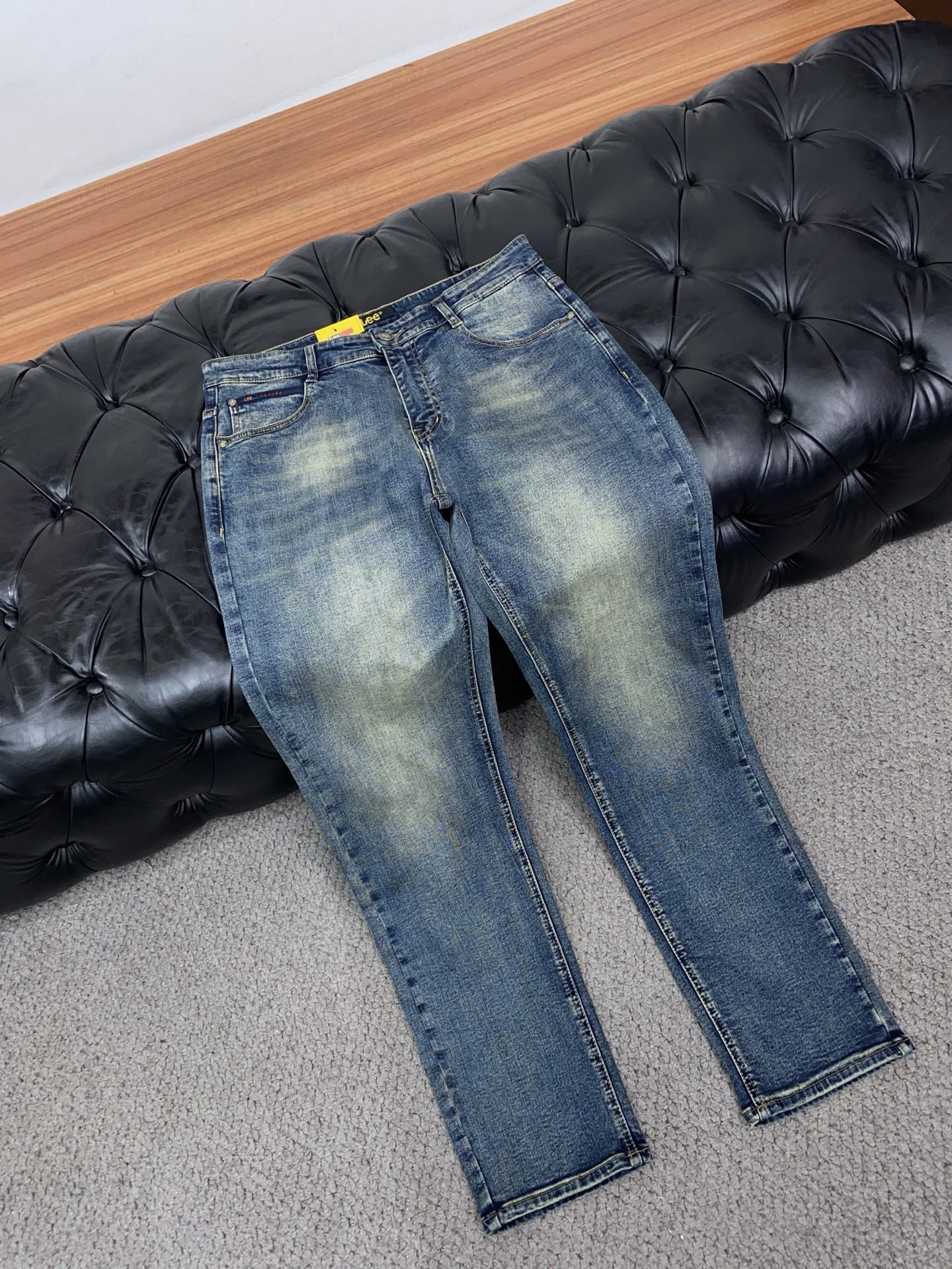 LEE 2026ss秋冬新款修身小直筒牛仔裤 完美洗水工艺 定制顶级五金logo 独家定制微弹面料 码数