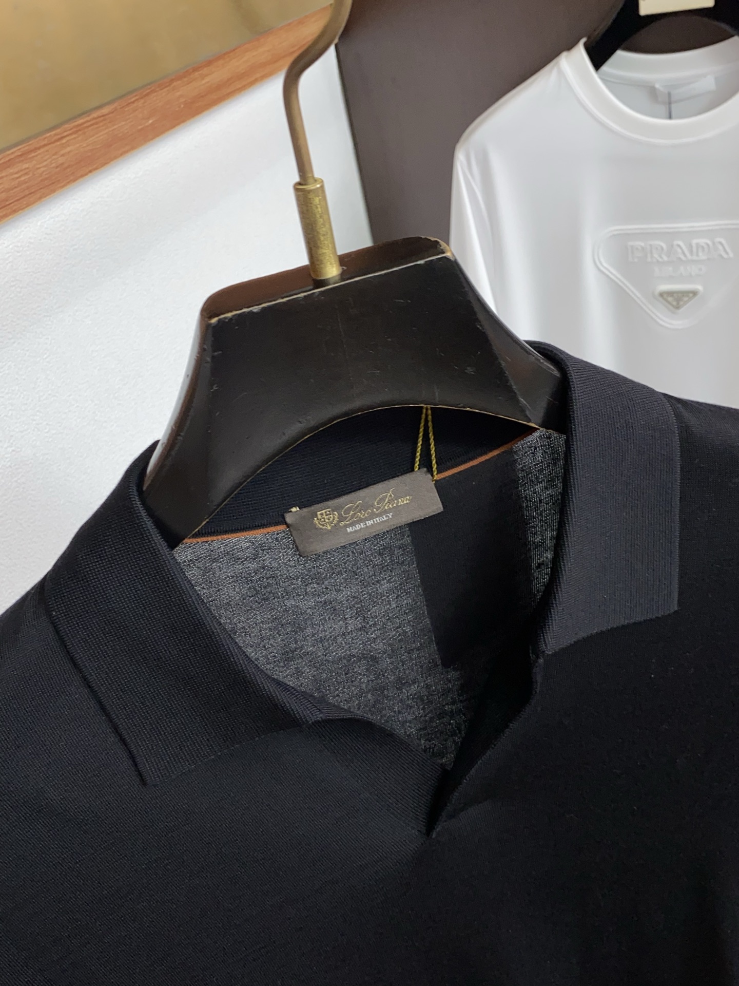 Loro piana 诺悠翩雅 2026新款男士高端简约翻领针织短袖Polo恤衫，香港洋行渠道货，纯正血