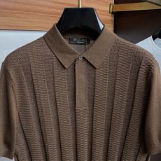 Loro piana 诺悠翩雅 2026新款男士高端简约翻领针织短袖Polo恤衫,香港洋行渠道货,纯正血 Loro piana 诺悠翩雅 2026新款男士高端简约翻领针织短袖Polo恤衫,香港洋行渠道货,纯正血