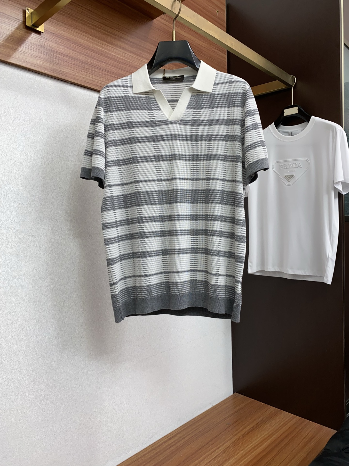 Loro piana 诺悠翩雅 2026新款男士高端简约翻领针织短袖Polo恤衫，香港洋行渠道货，纯正血