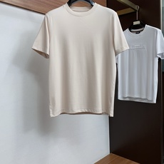 Loro piana 诺悠翩雅 26SS春夏新款 皮麻棉质圆微阔领短袖 男士基础款纯白专柜短袖T恤衫!贸易公司渠道稀出, Loro piana 诺悠翩雅 26SS春夏新款 皮麻棉质圆微阔领短袖 男士基础款纯白专柜短袖T恤衫!贸易公司渠道稀出,