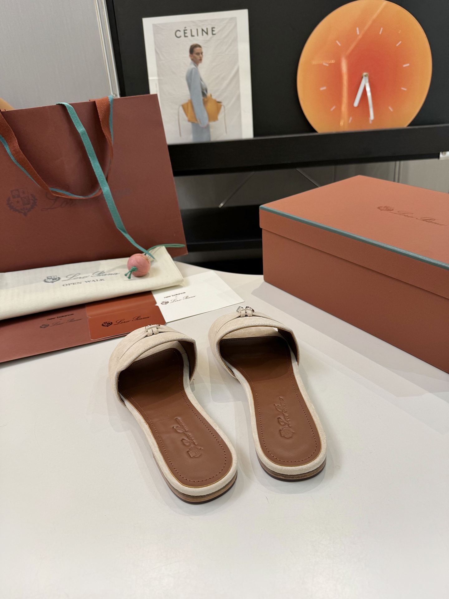 P576 Substitution Level Sheep Leather Sandals with Loro Piana My Charms – Product Details - 图片 9