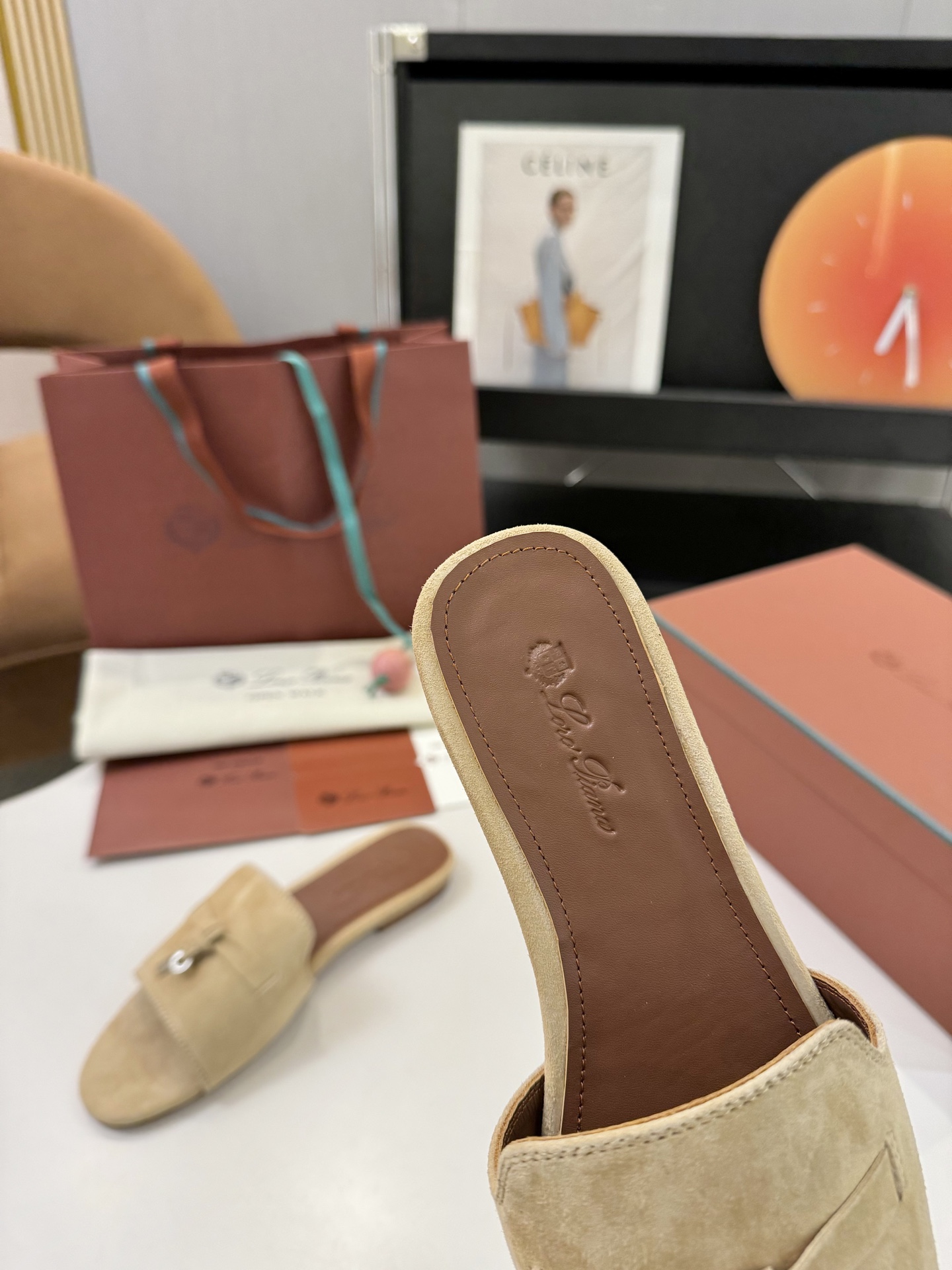 P576 Substitution: Flavoured Sheep Leather Sandals with Loro Piana My Charms. - 图片 6
