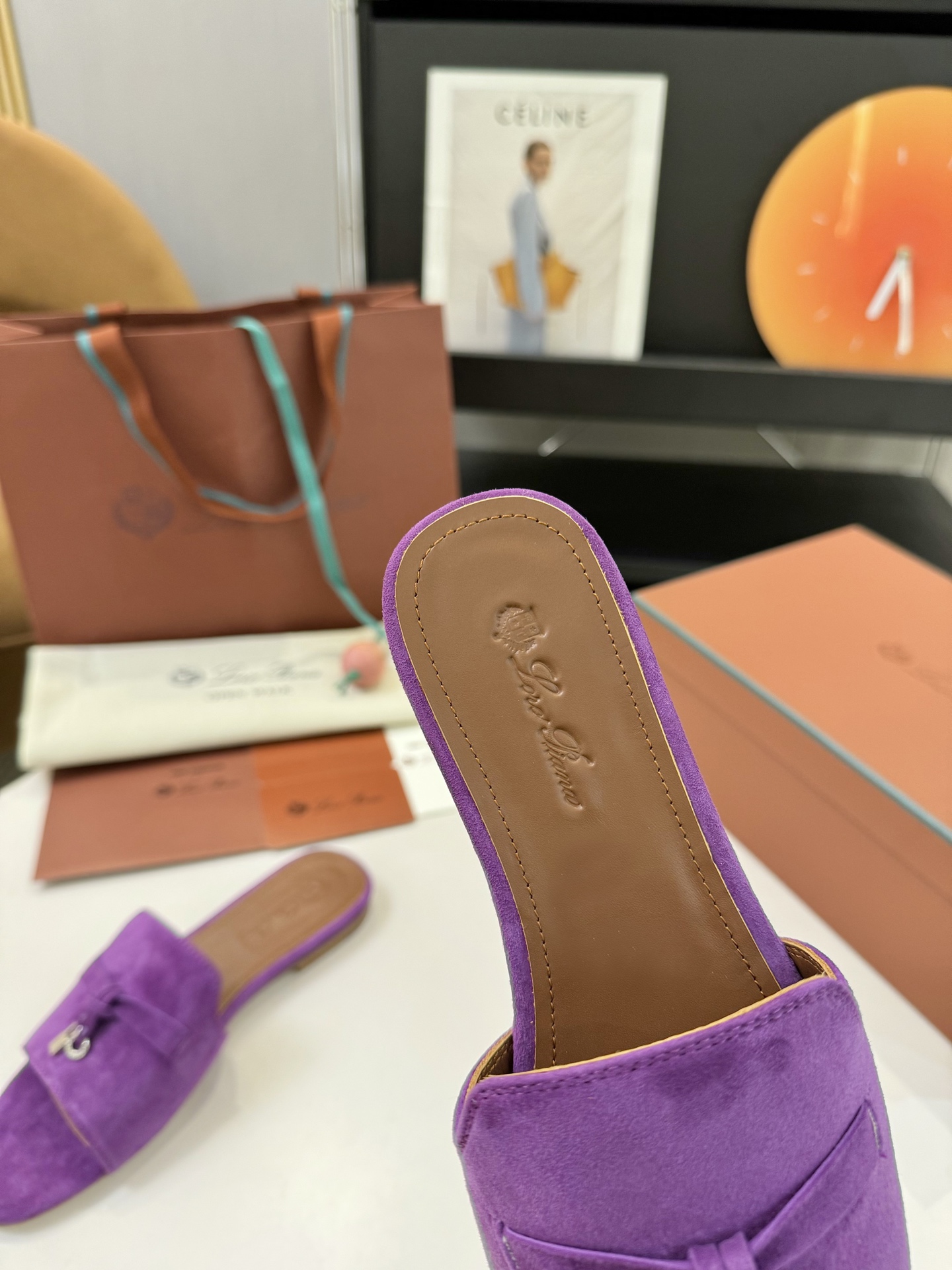 P576 Substitution Level Sheep Leather Sandals with Loro Piana My Charms – Product Details - 图片 7